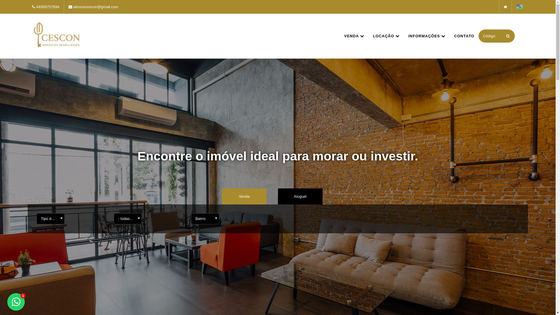 website screenshot of https://cesconimob.com.br/