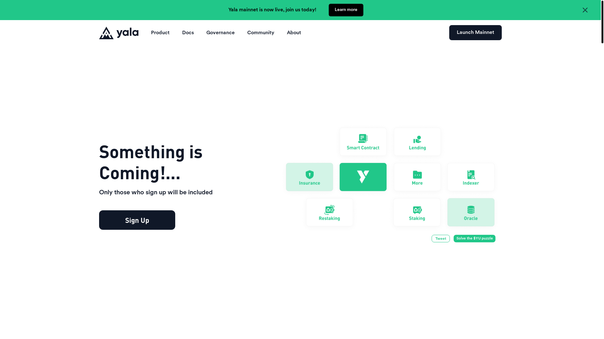website screenshot of https://connect-yalalabs.xyz/