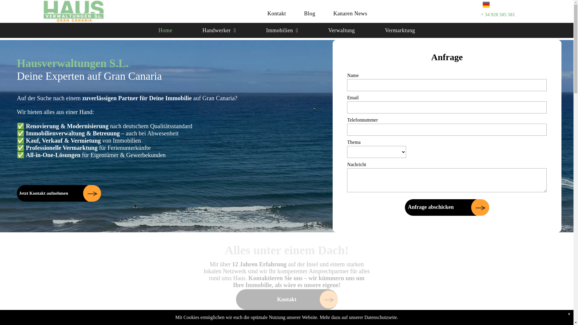 website screenshot of https://ferienwohnungen-grancanaria.de/