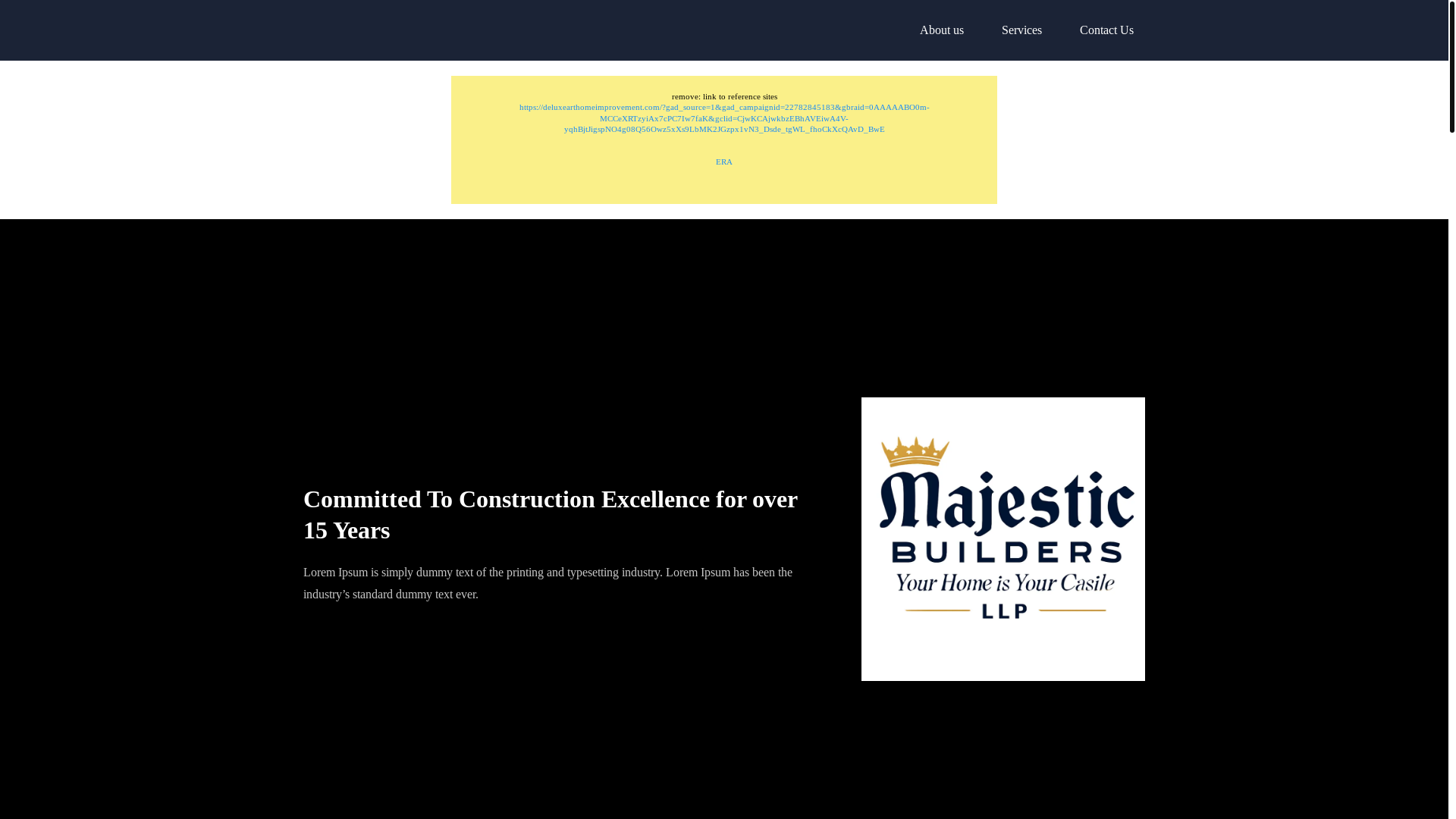 website screenshot of https://majesticbuildersct.com/