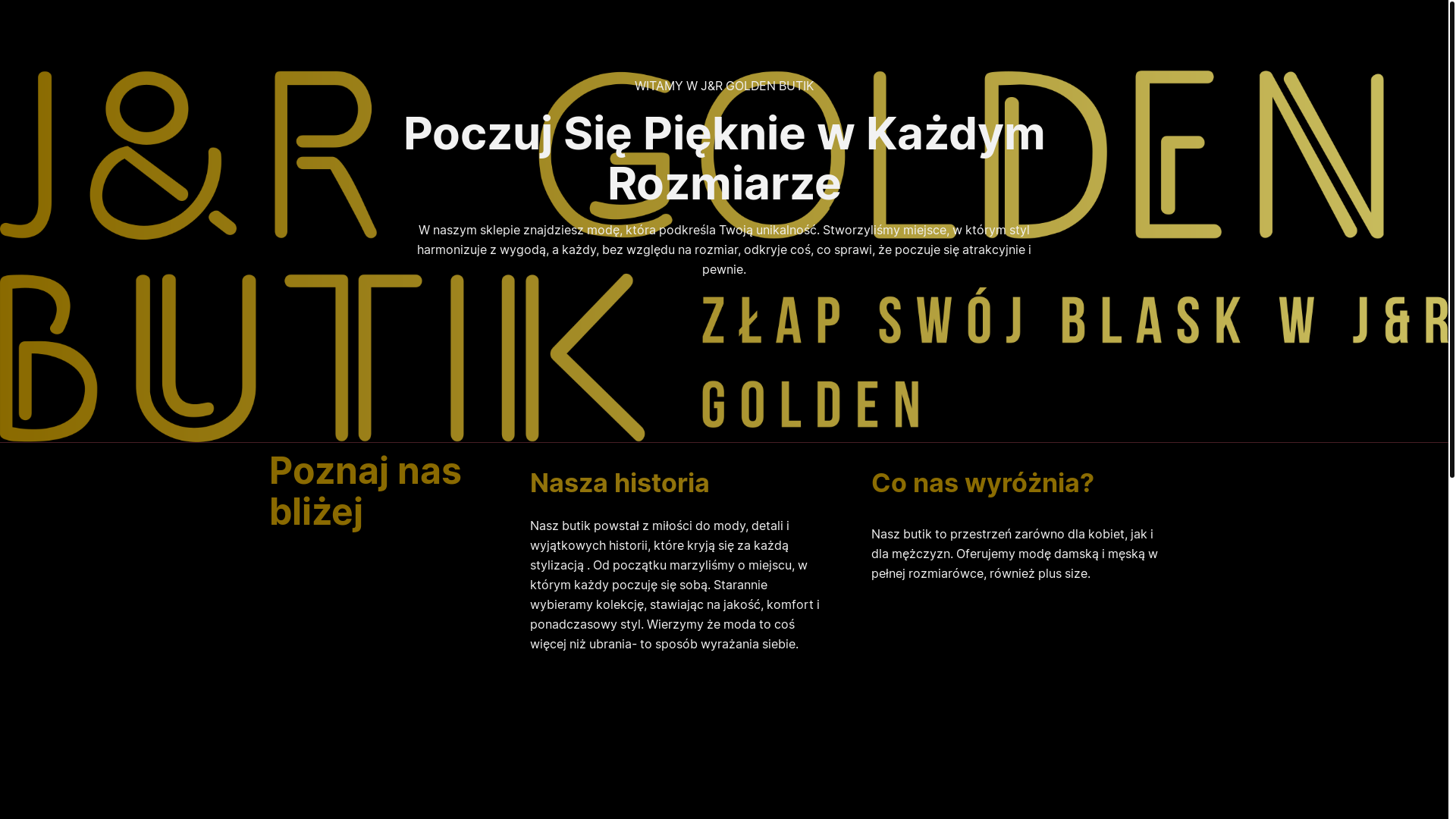 website screenshot of https://jrgoldenbutik.pl/