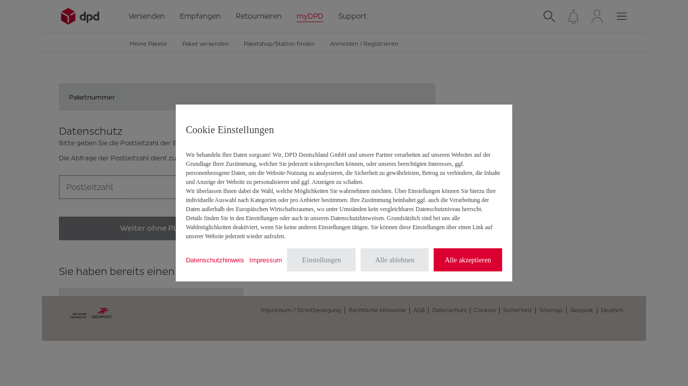 website screenshot of https://my.dpd.de/redirect.aspx?action=2