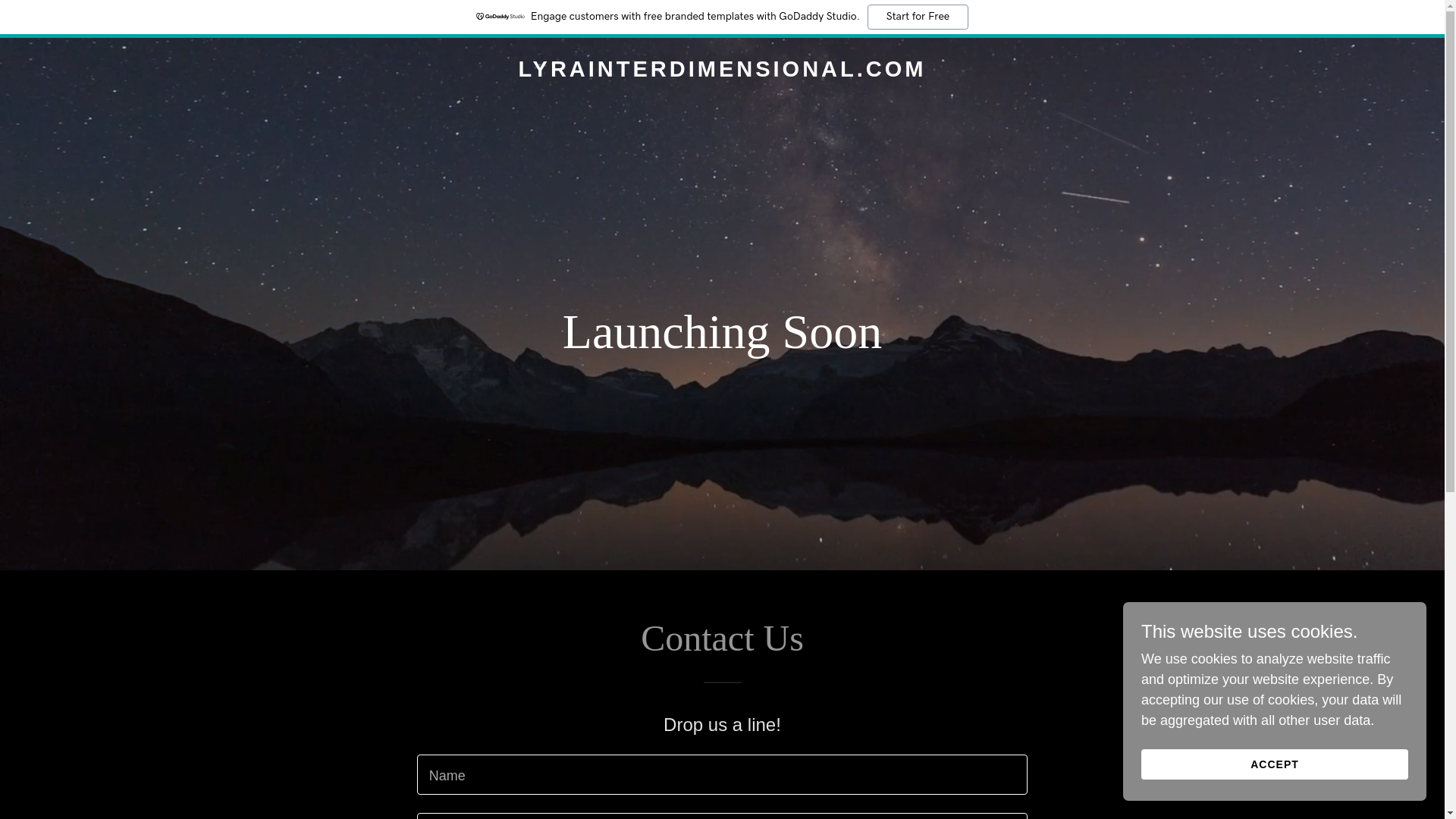 website screenshot of https://lyrainterdimensional.com/