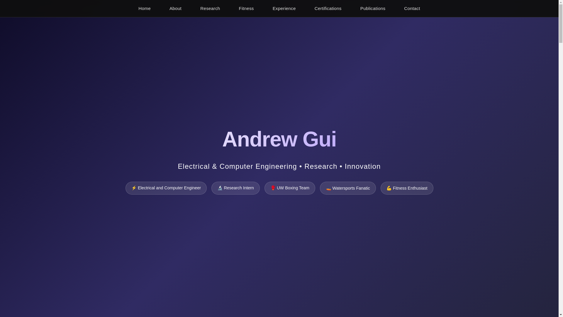 website screenshot of https://andrews-personal-website.pages.dev/