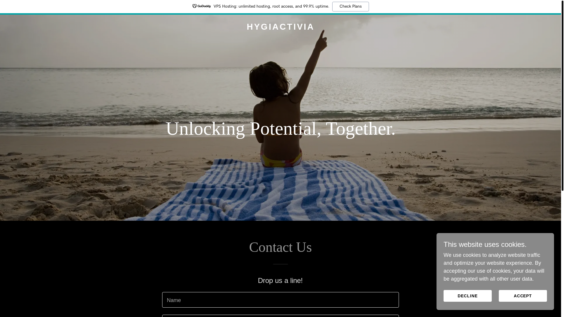 website screenshot of https://hygiactivia.com/