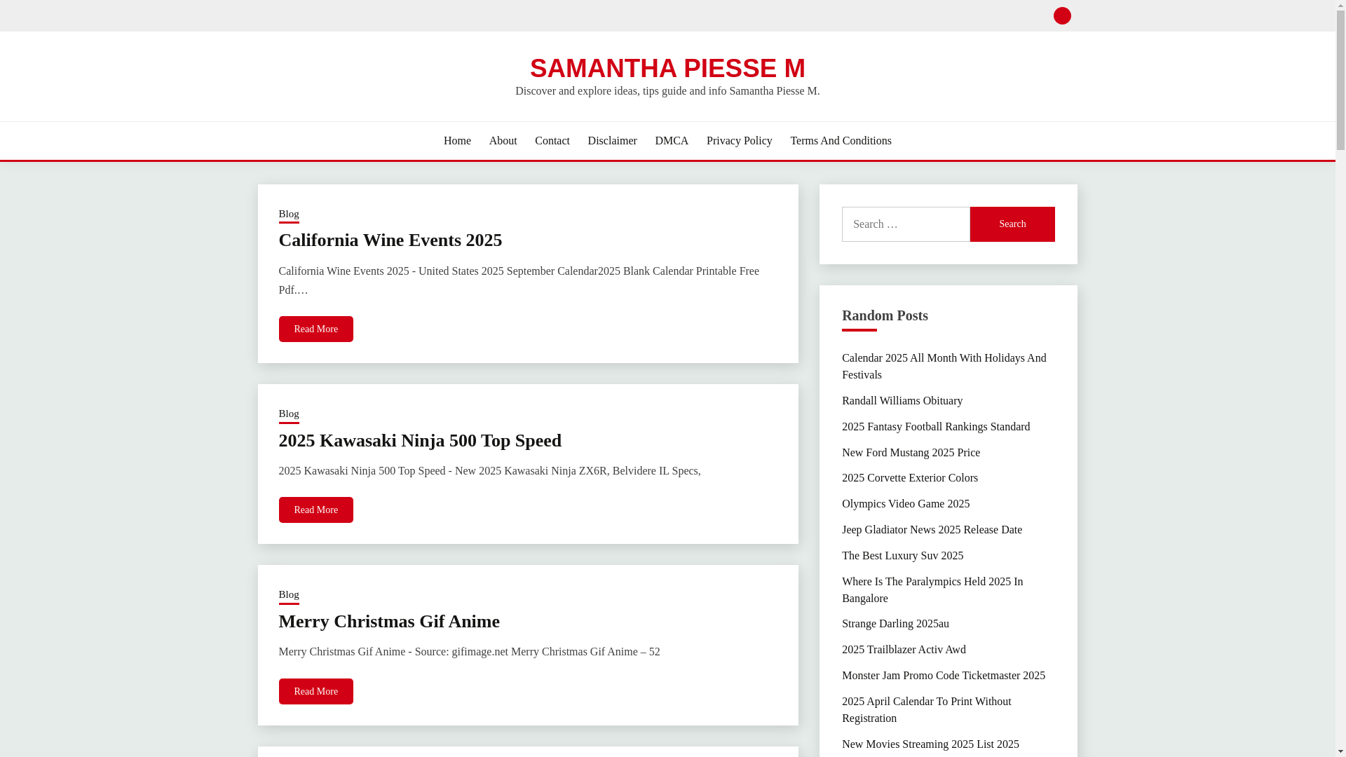 website screenshot of https://samanthapiessem.pages.dev/