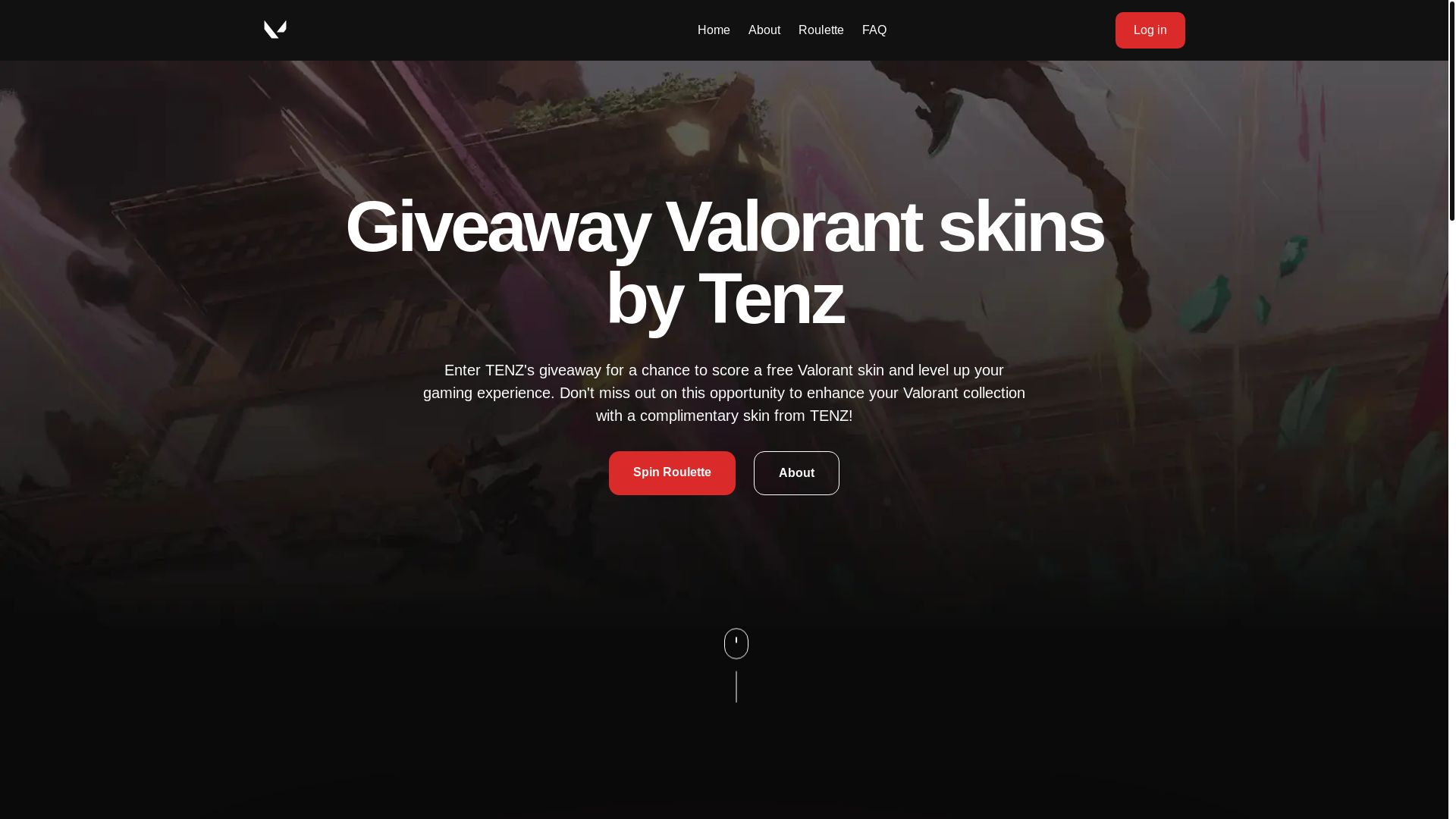 website screenshot of https://valorun.lol/