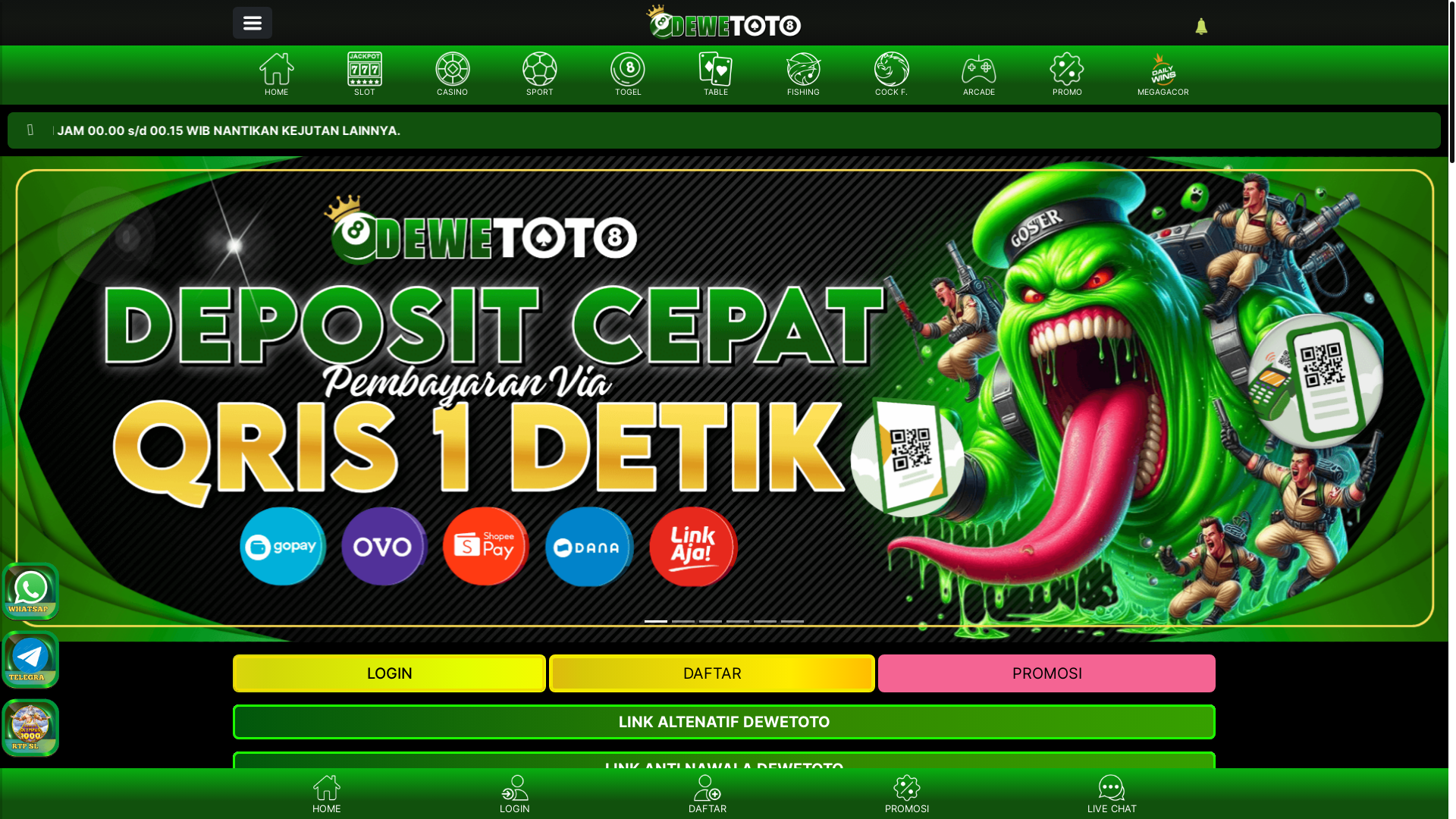 website screenshot of https://dewemeledak.com/
