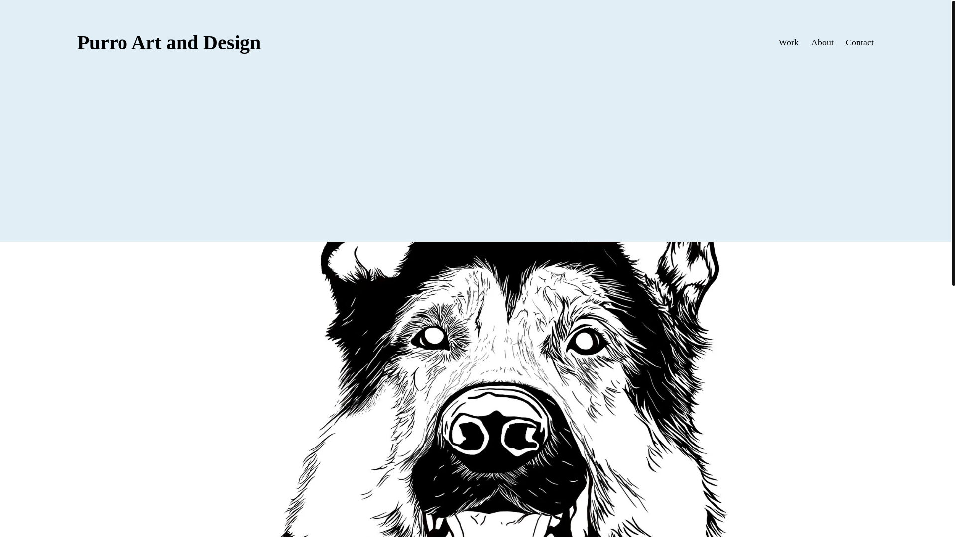 website screenshot of https://purroartanddesign.com/