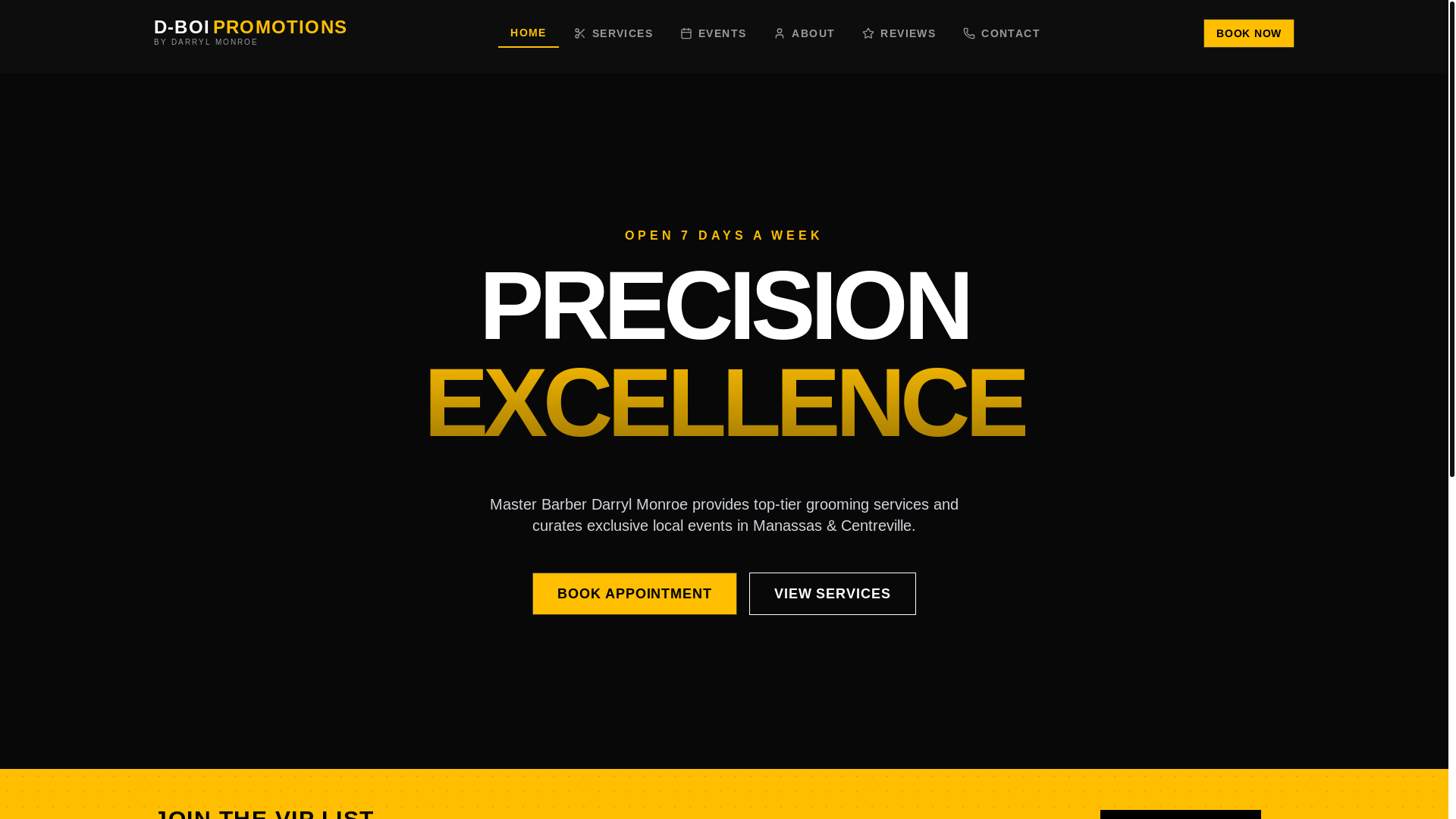 website screenshot of https://dboipromotions.live/