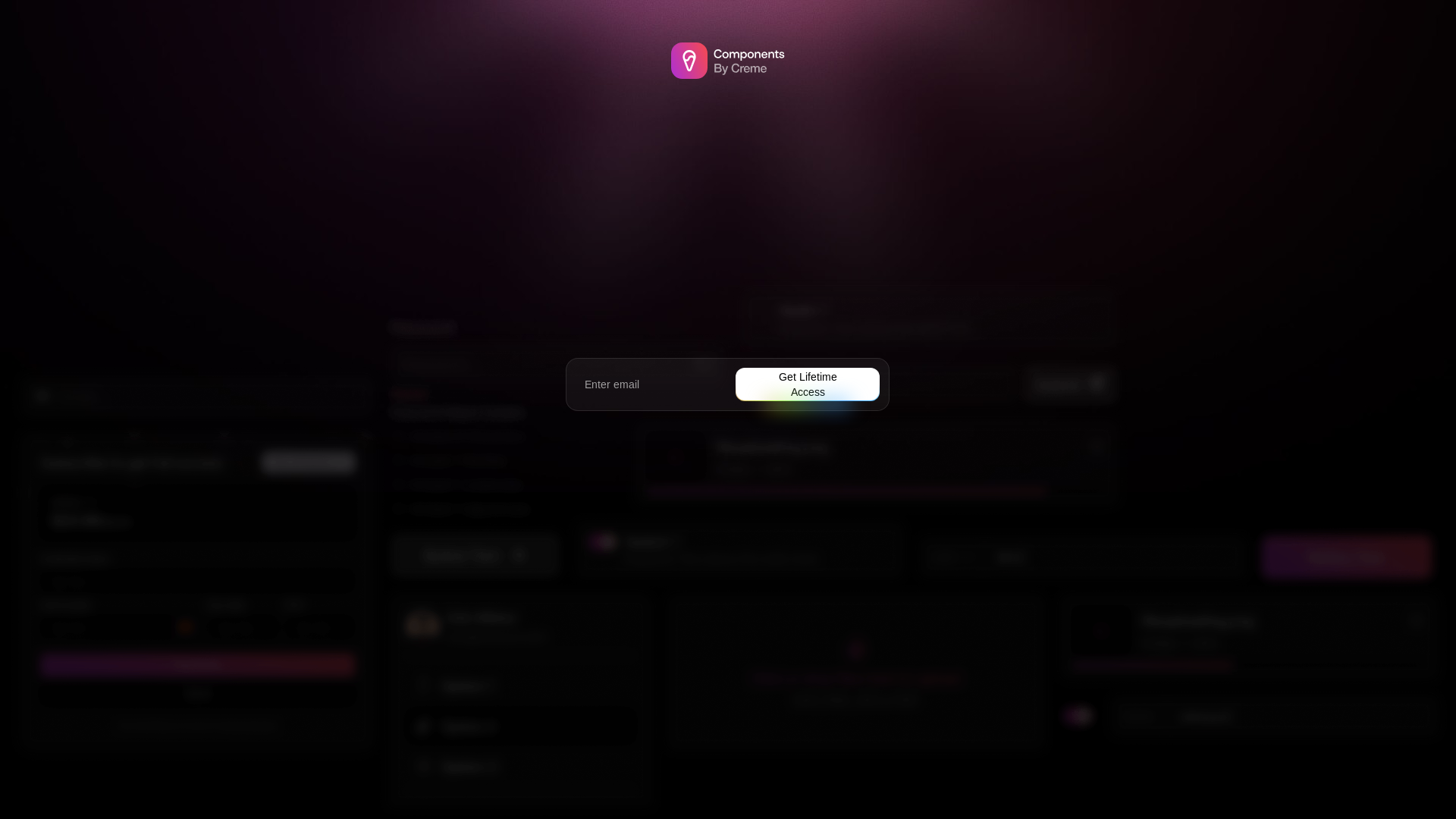 website screenshot of https://cremelibrary.com/