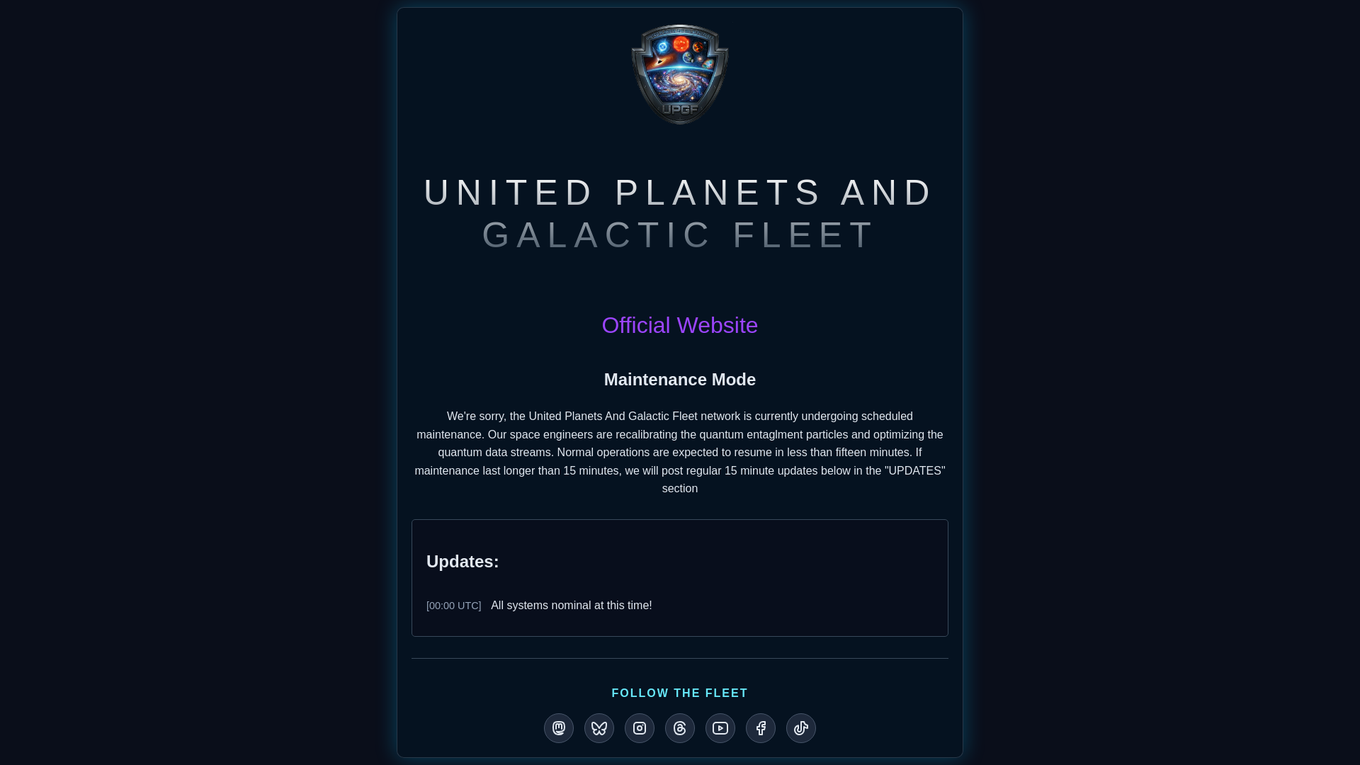 website screenshot of https://under-maintenance-2ks.pages.dev/