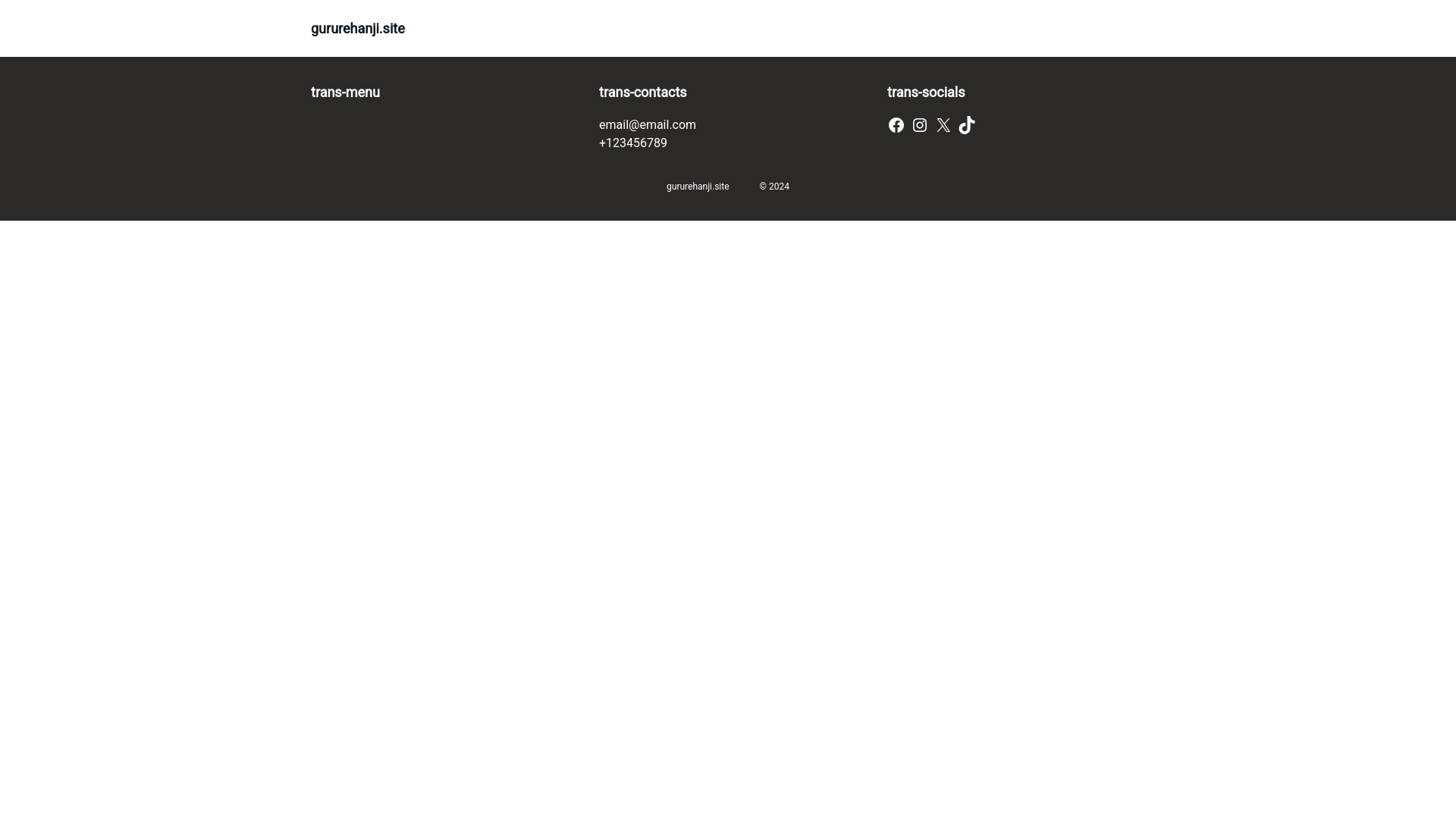website screenshot of https://gururehanji.site/