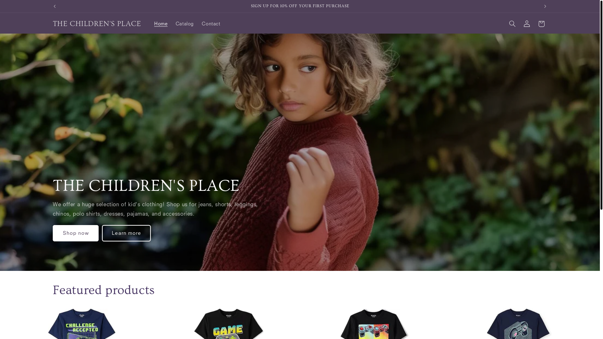 website screenshot of https://thechildrensplace.site/