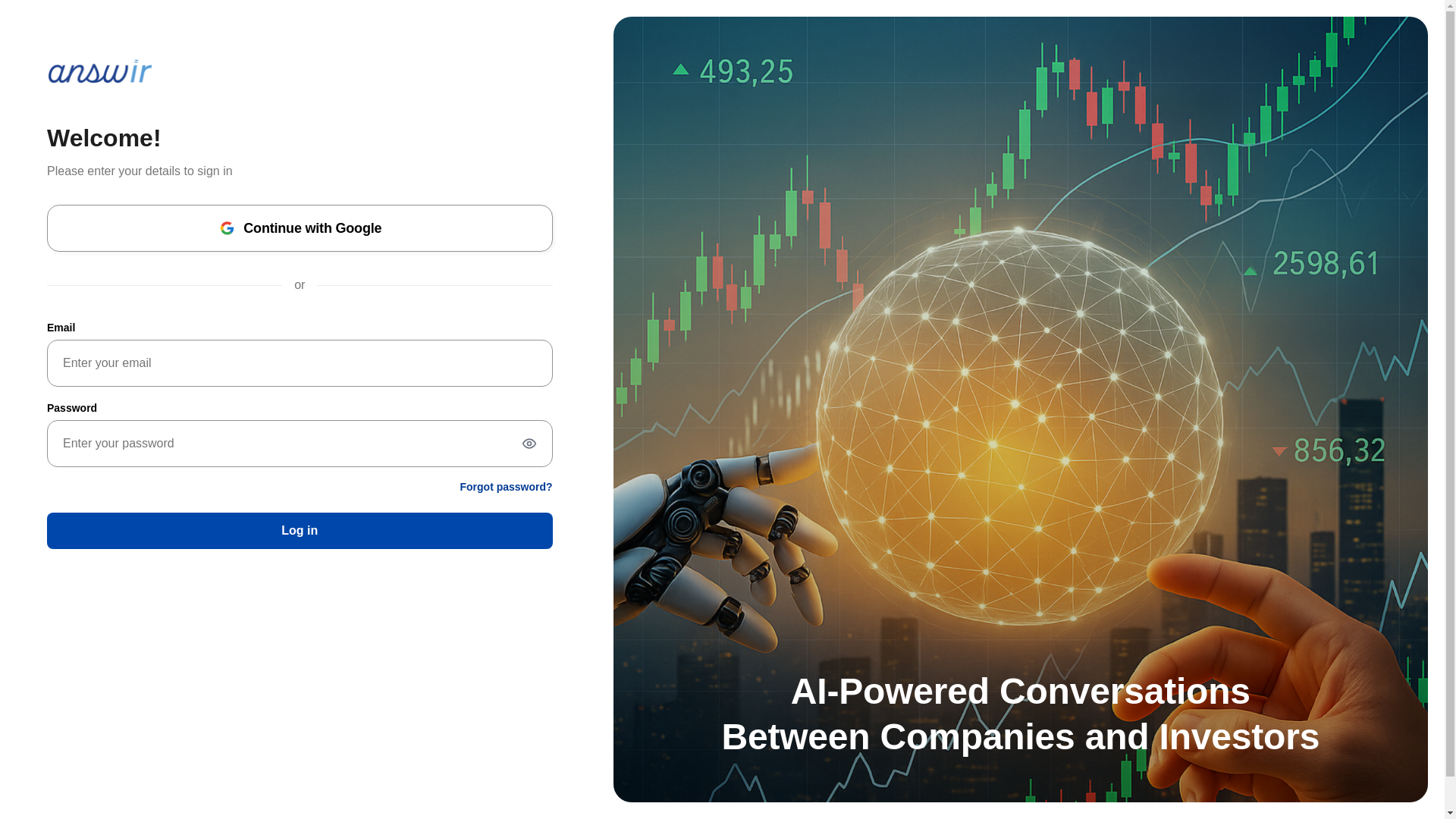 website screenshot of https://answir-app.pages.dev/