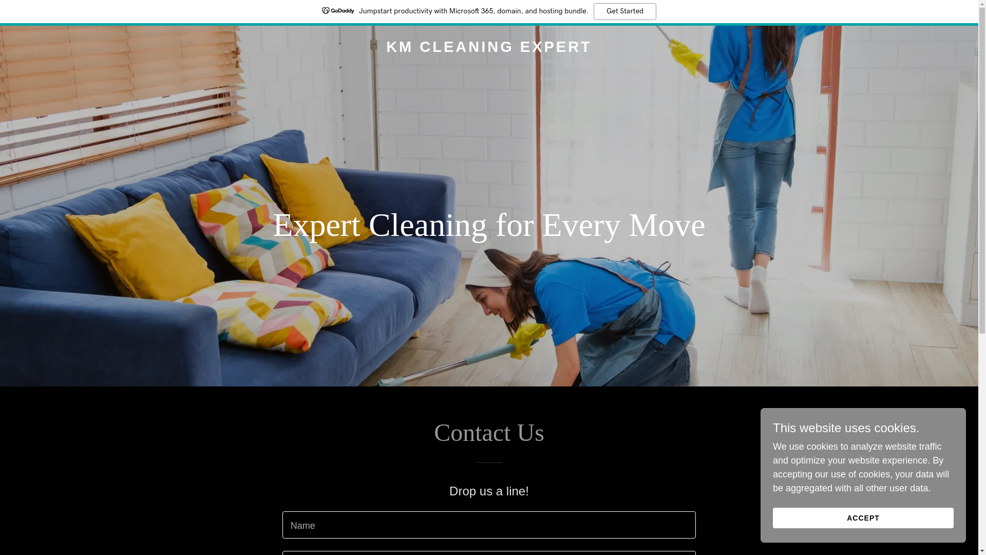 website screenshot of https://kmcleaningexpert.com/