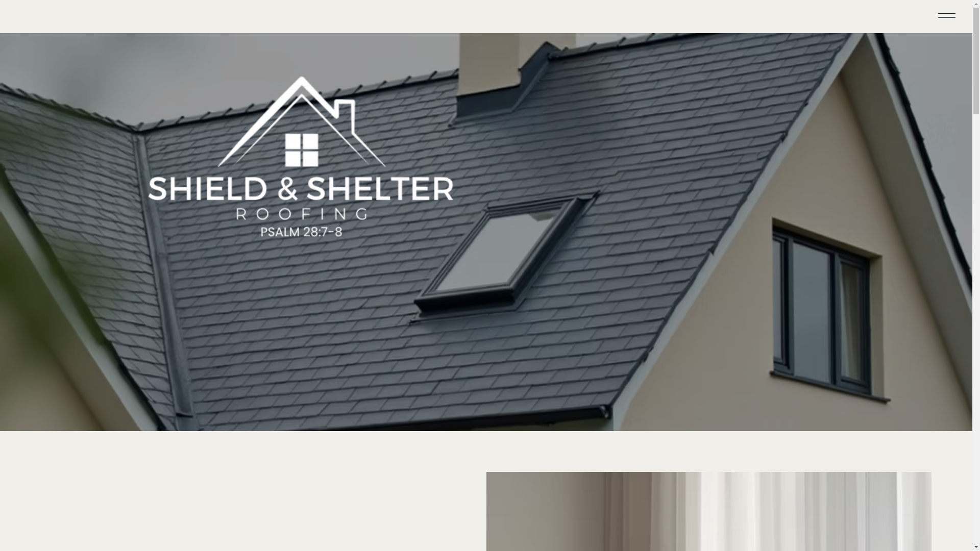 website screenshot of https://shieldandshelterroofing.com/