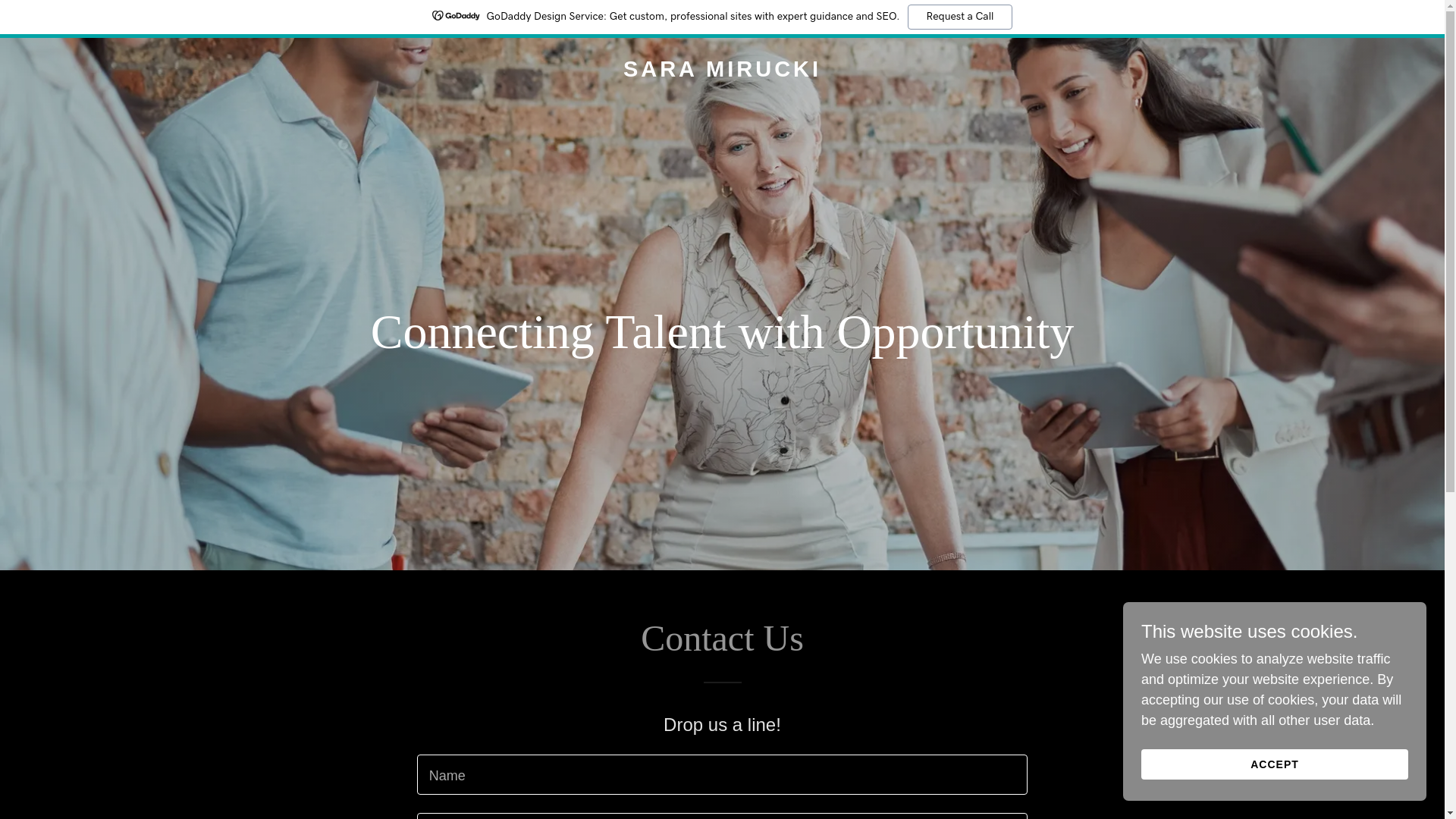 website screenshot of https://saramirucki.com/