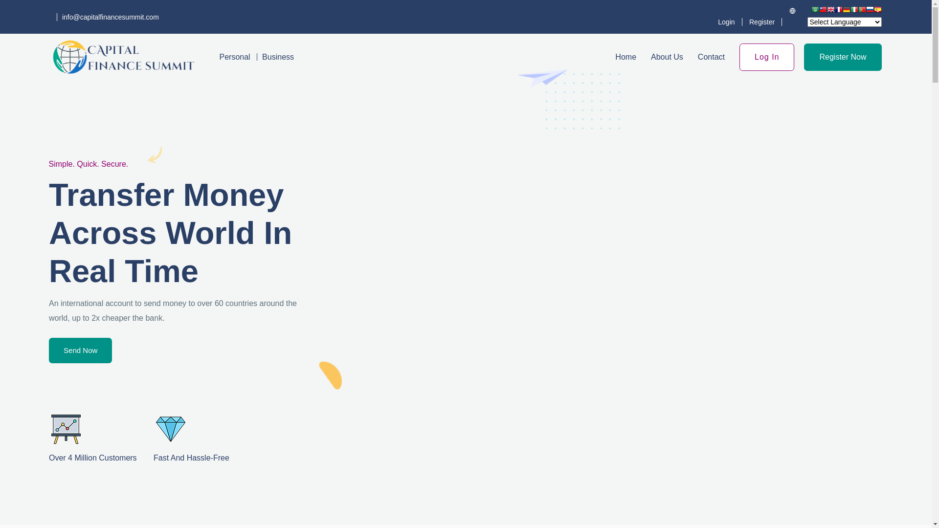 website screenshot of https://capitalfinancialsummits.com/