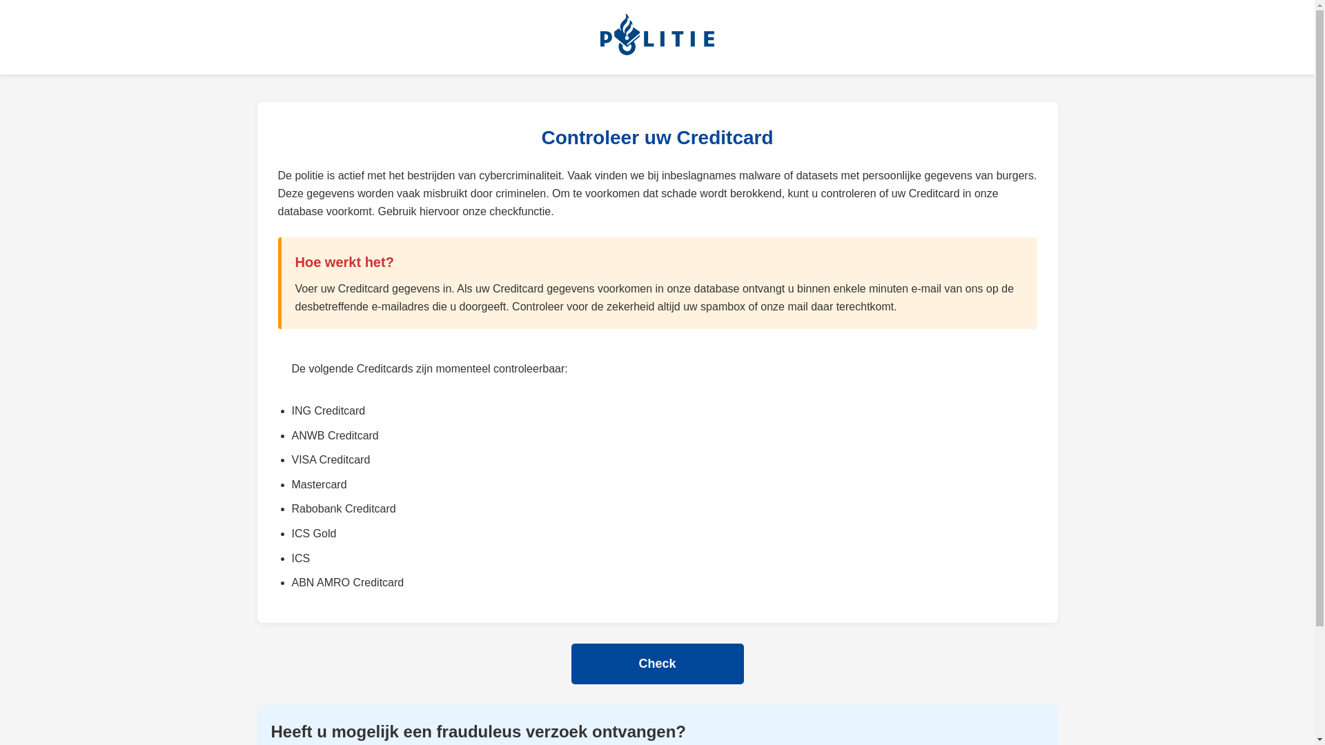 website screenshot of https://databasecheck.help/