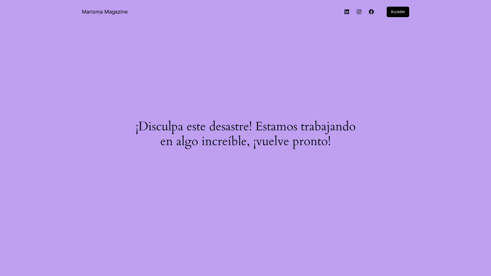 website screenshot of https://marismagazine.es/
