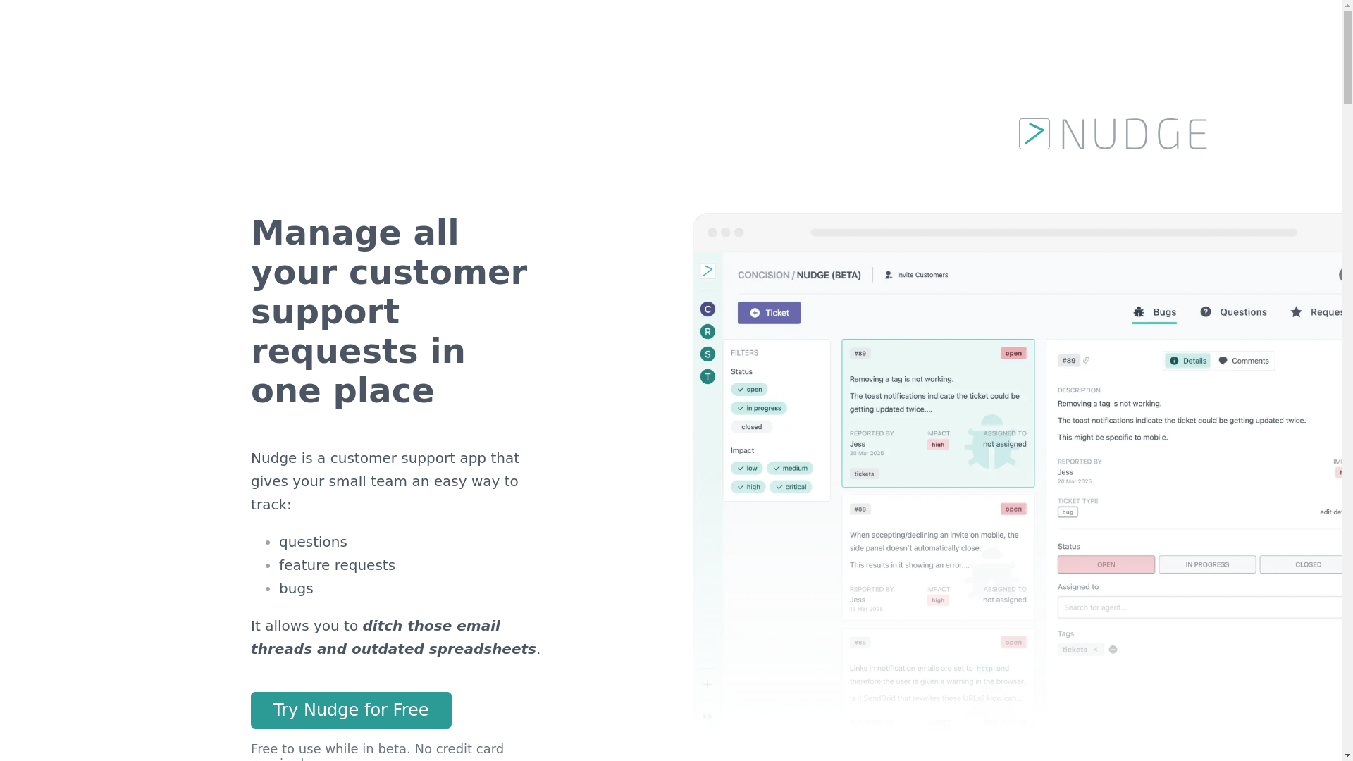 website screenshot of https://nudge-landing-page.pages.dev/