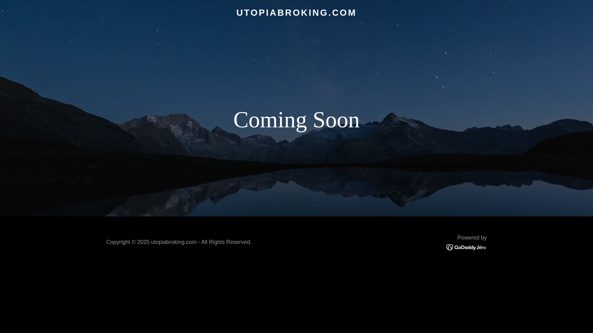 website screenshot of https://utopiabroking.com/