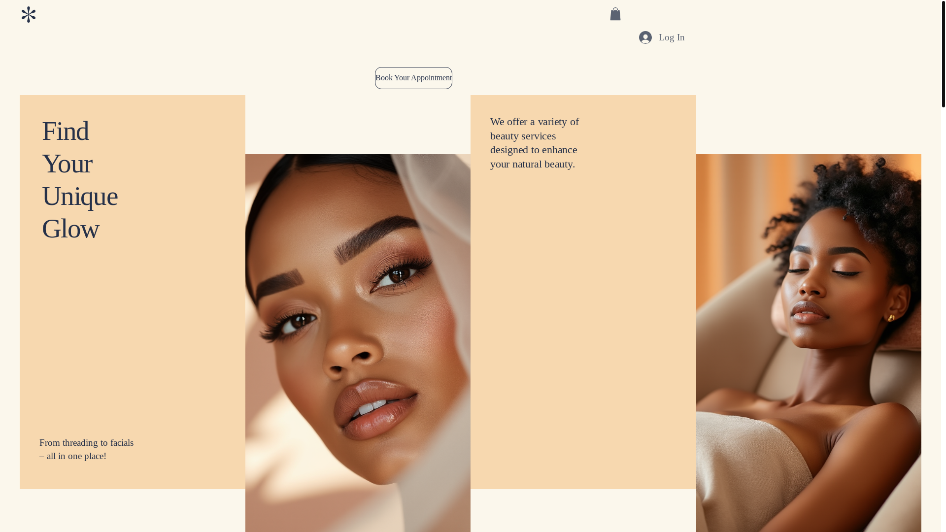 website screenshot of https://radiant-threading.com/