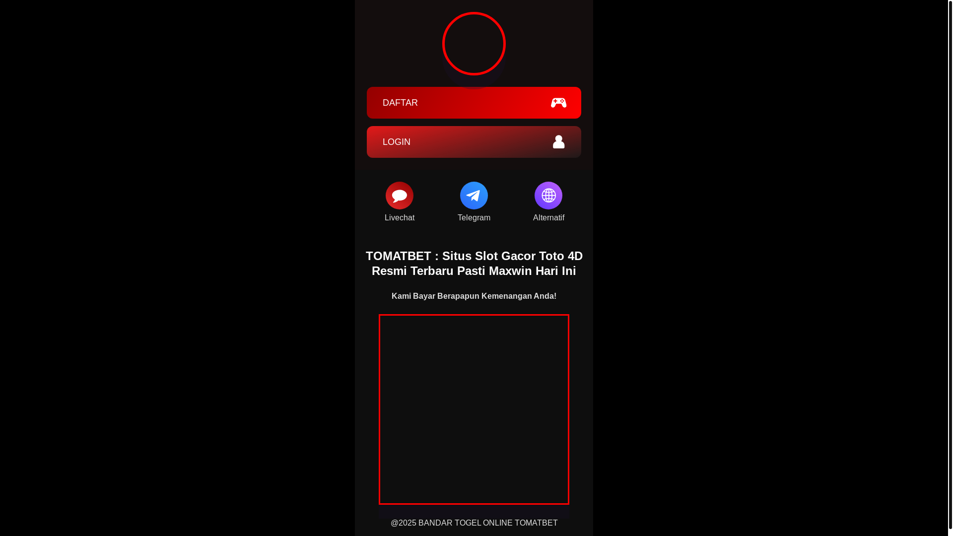 website screenshot of https://ppg-x-tomatbet.pages.dev/