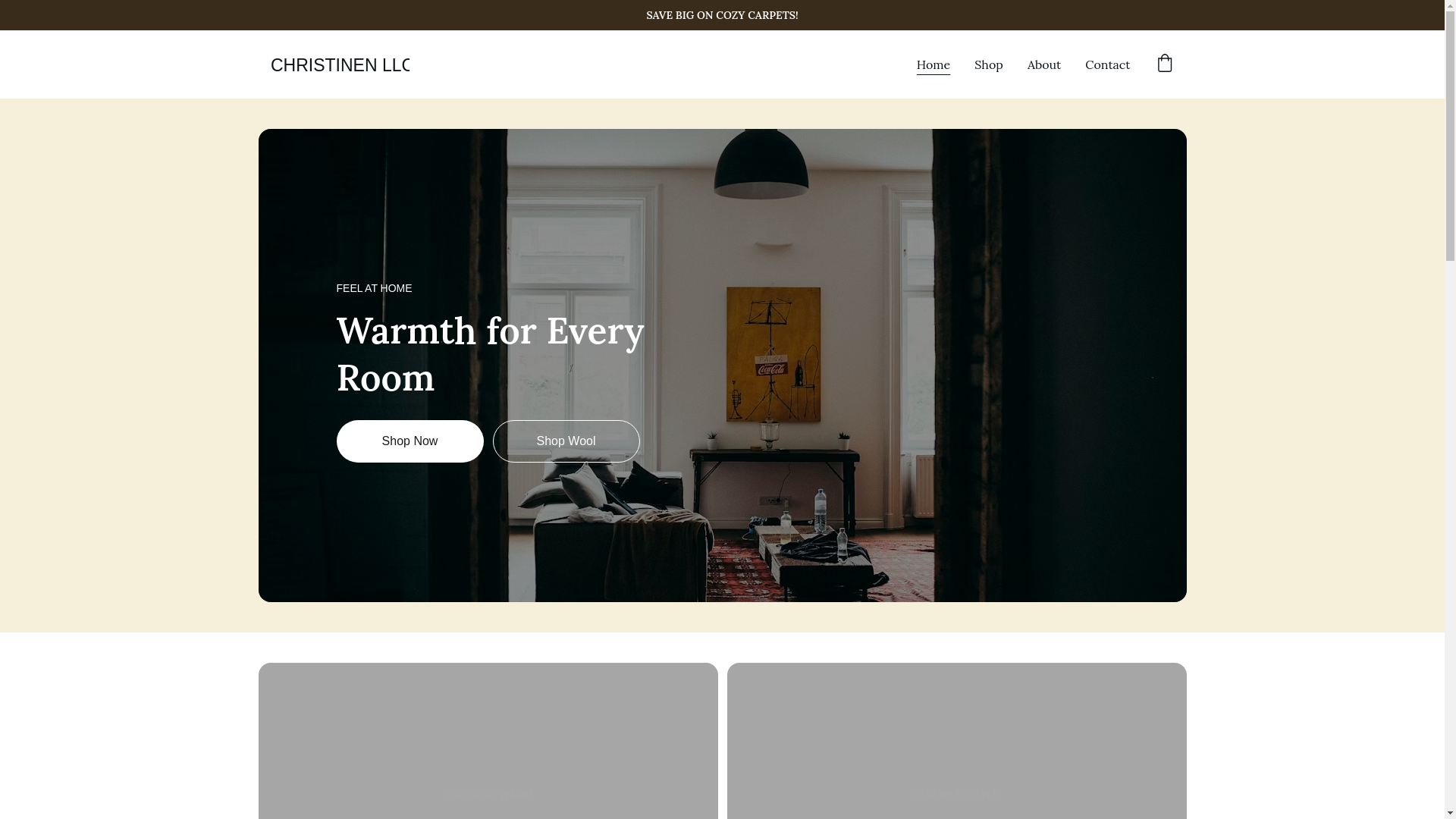 website screenshot of https://christinen.shop/