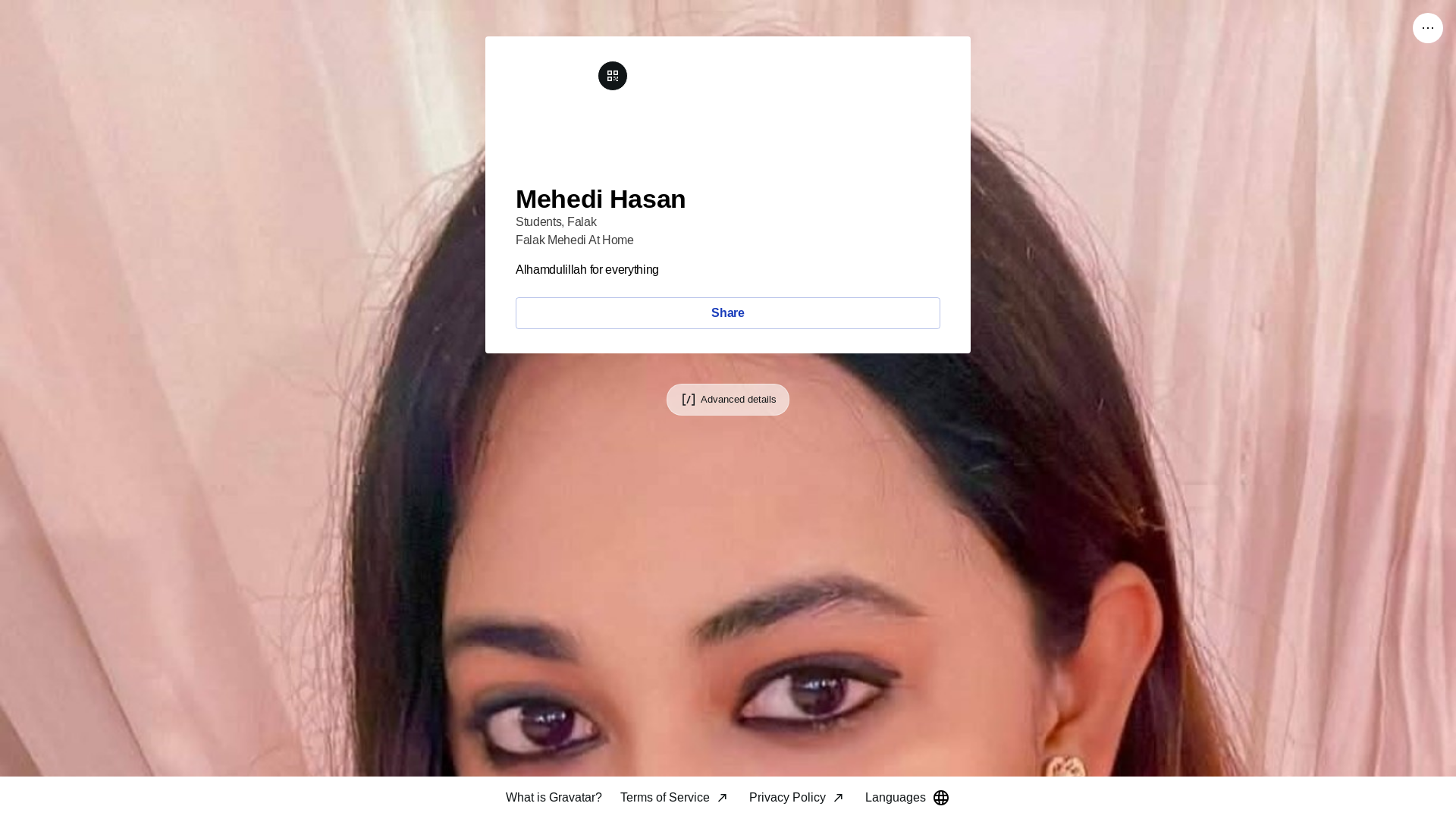 website screenshot of https://mehedihasan.bio/