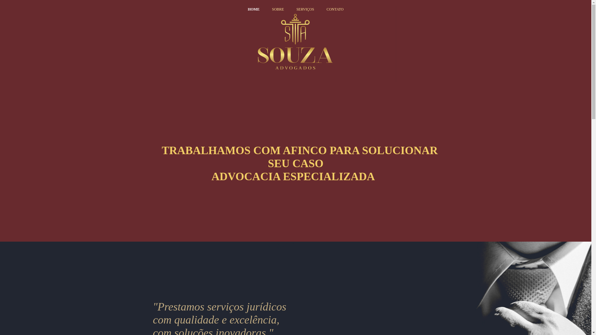 website screenshot of https://souzaadvogados.net.br/