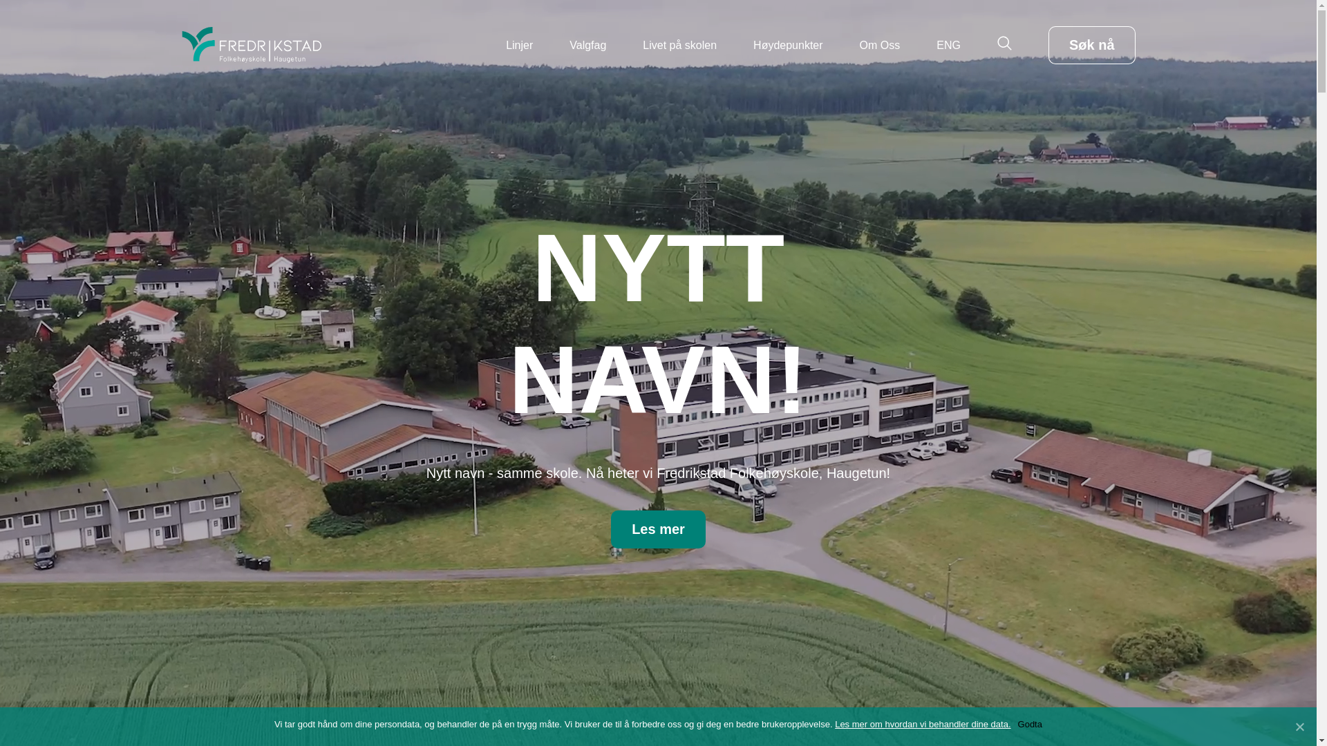 website screenshot of https://fredrikstadfolkehoyskole.no/