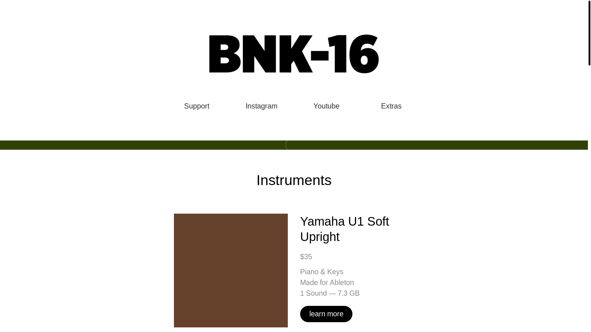 website screenshot of https://banksixteen.com/