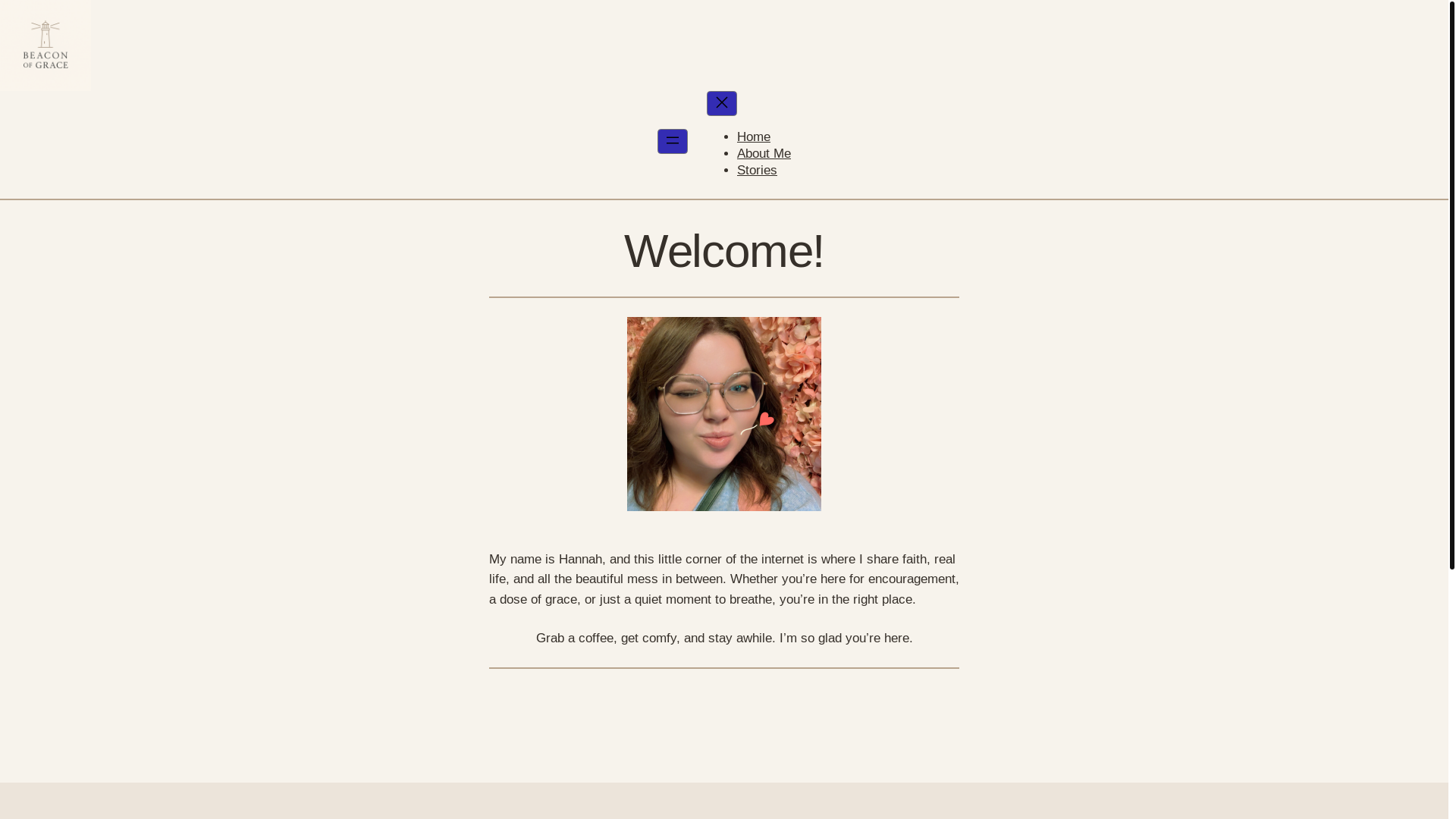 website screenshot of https://beaconofgrace.blog/