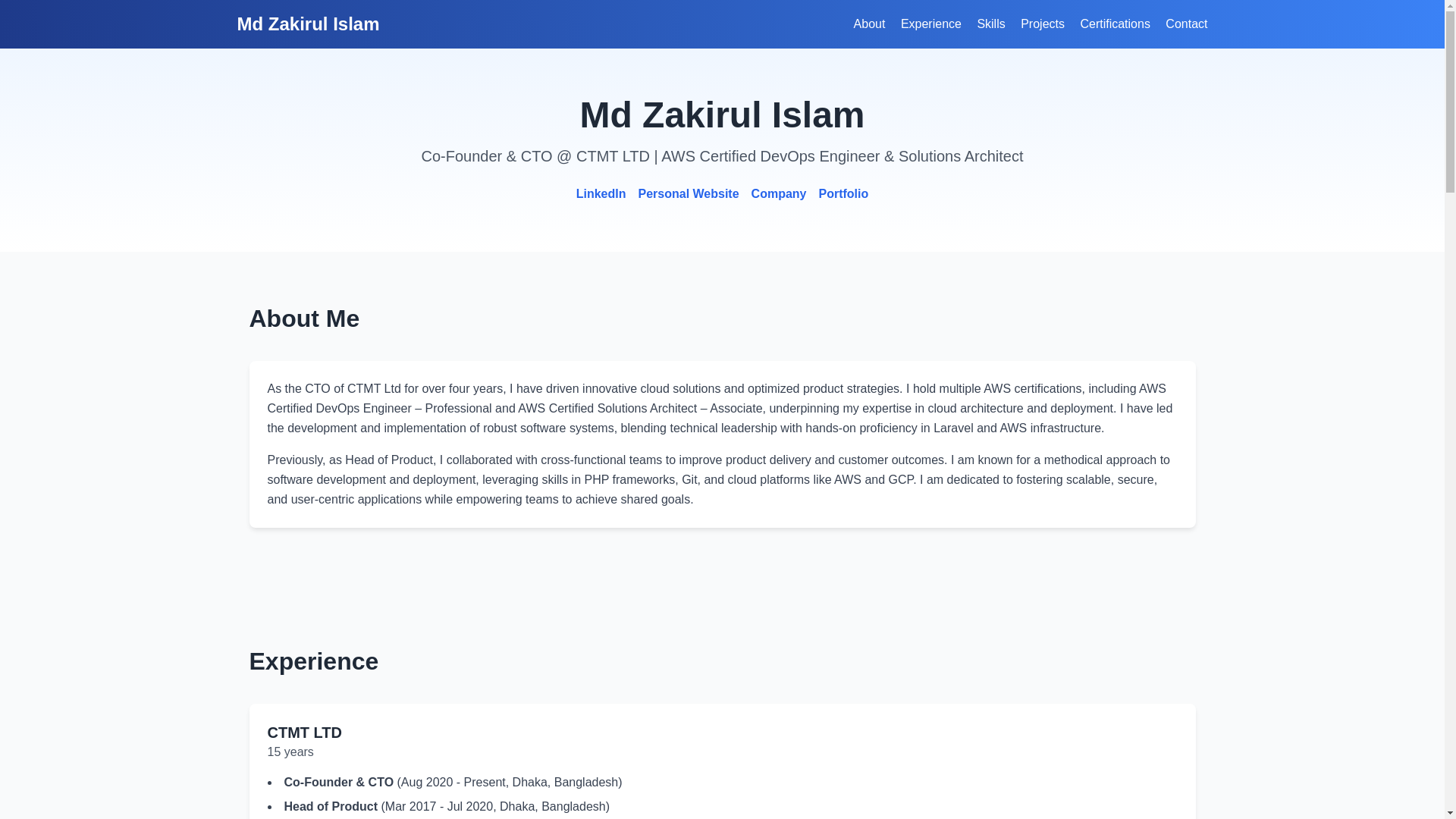 website screenshot of https://zakirul-com.pages.dev/