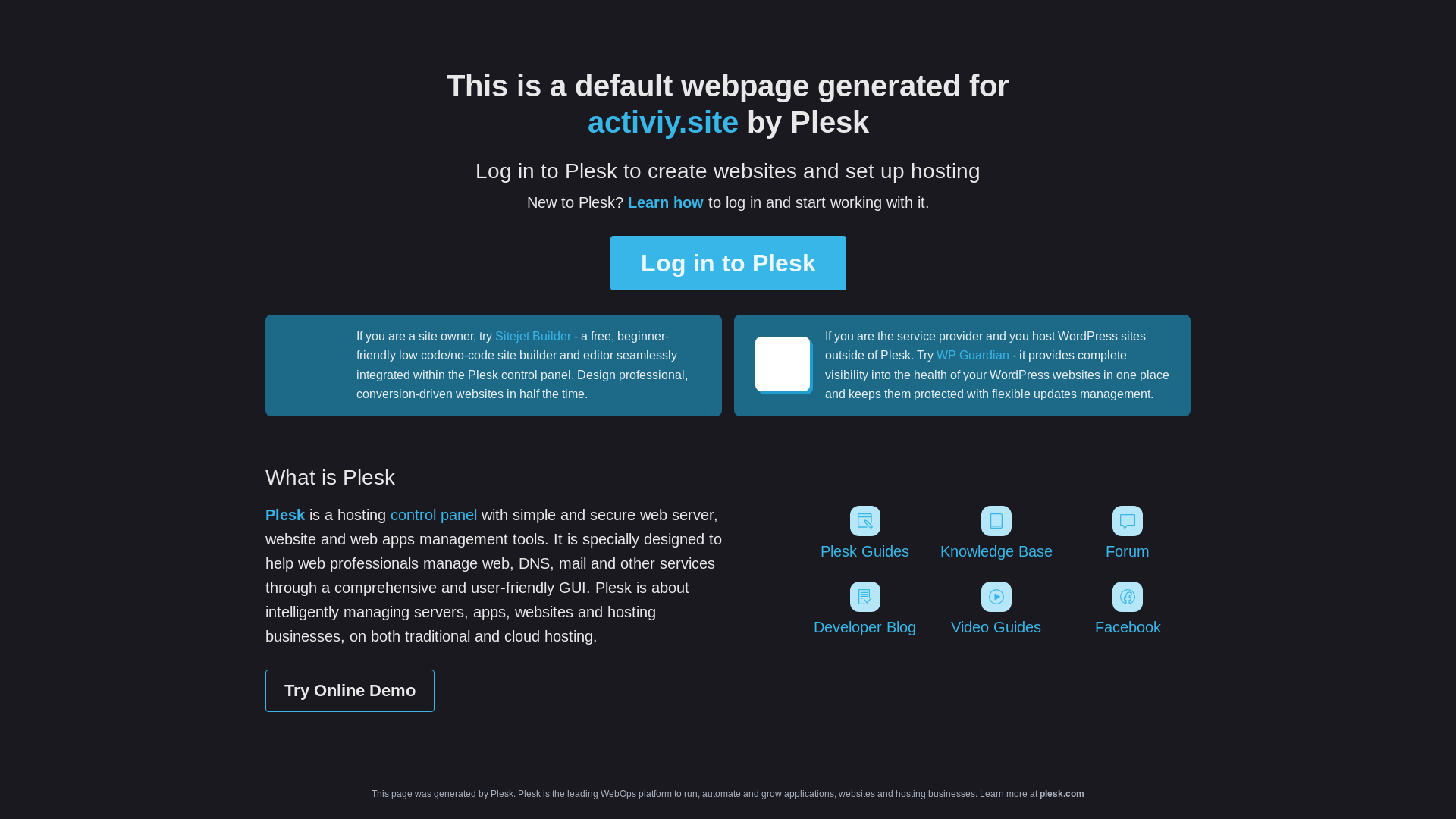 website screenshot of https://activiy.site/