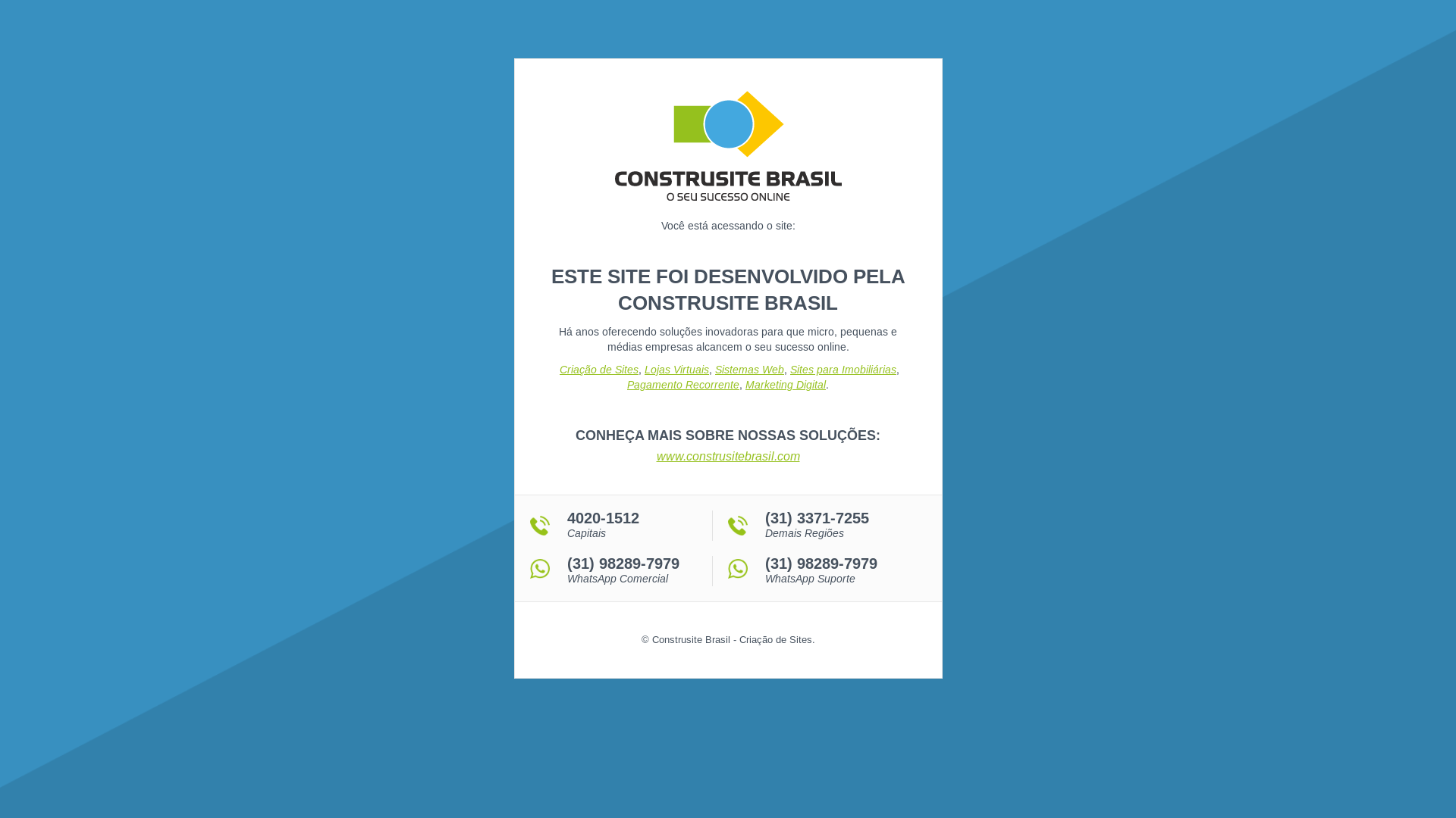 website screenshot of https://jkcdesentupidora.com.br/