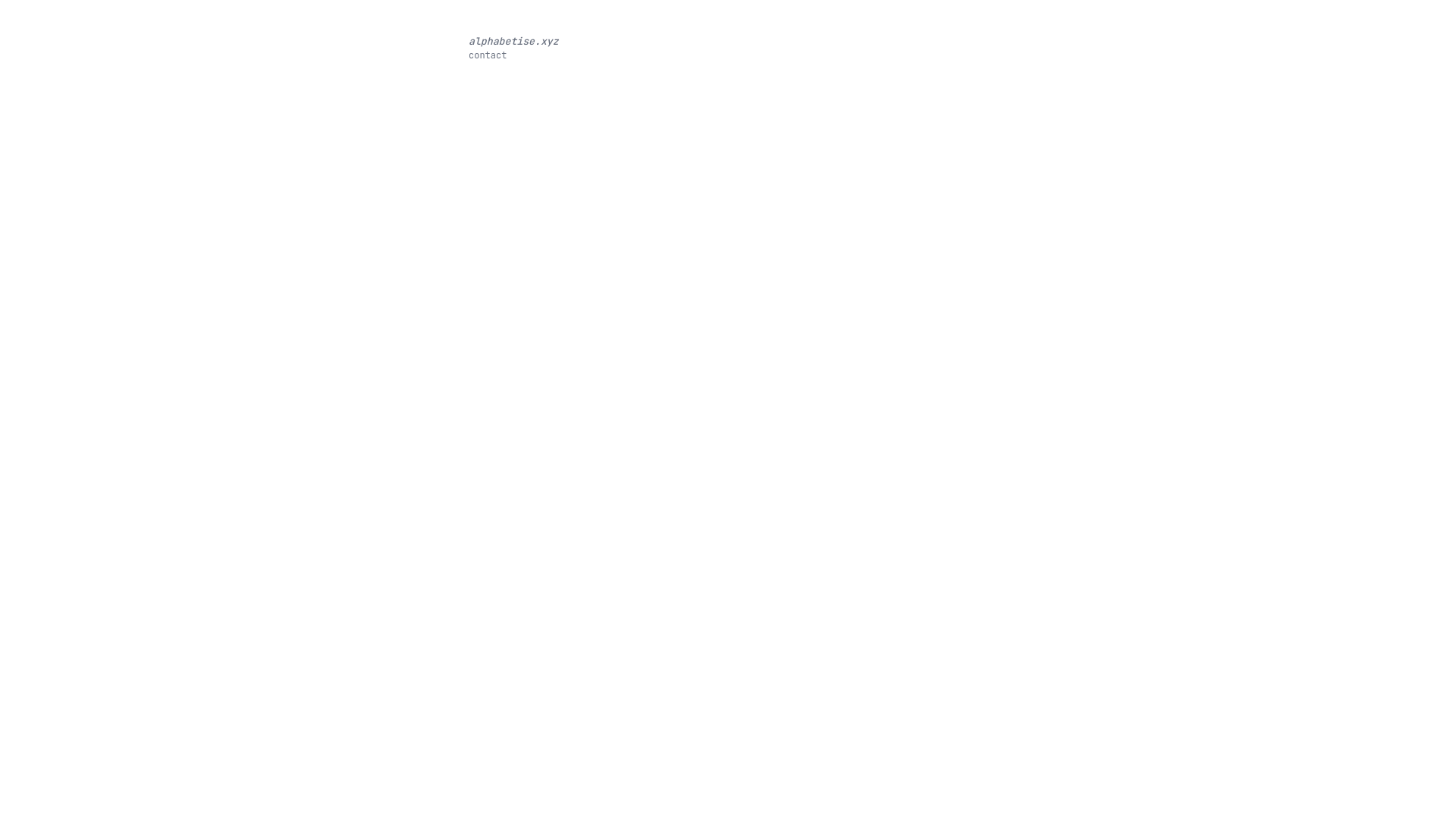 website screenshot of https://alphabetise-xyz.pages.dev/