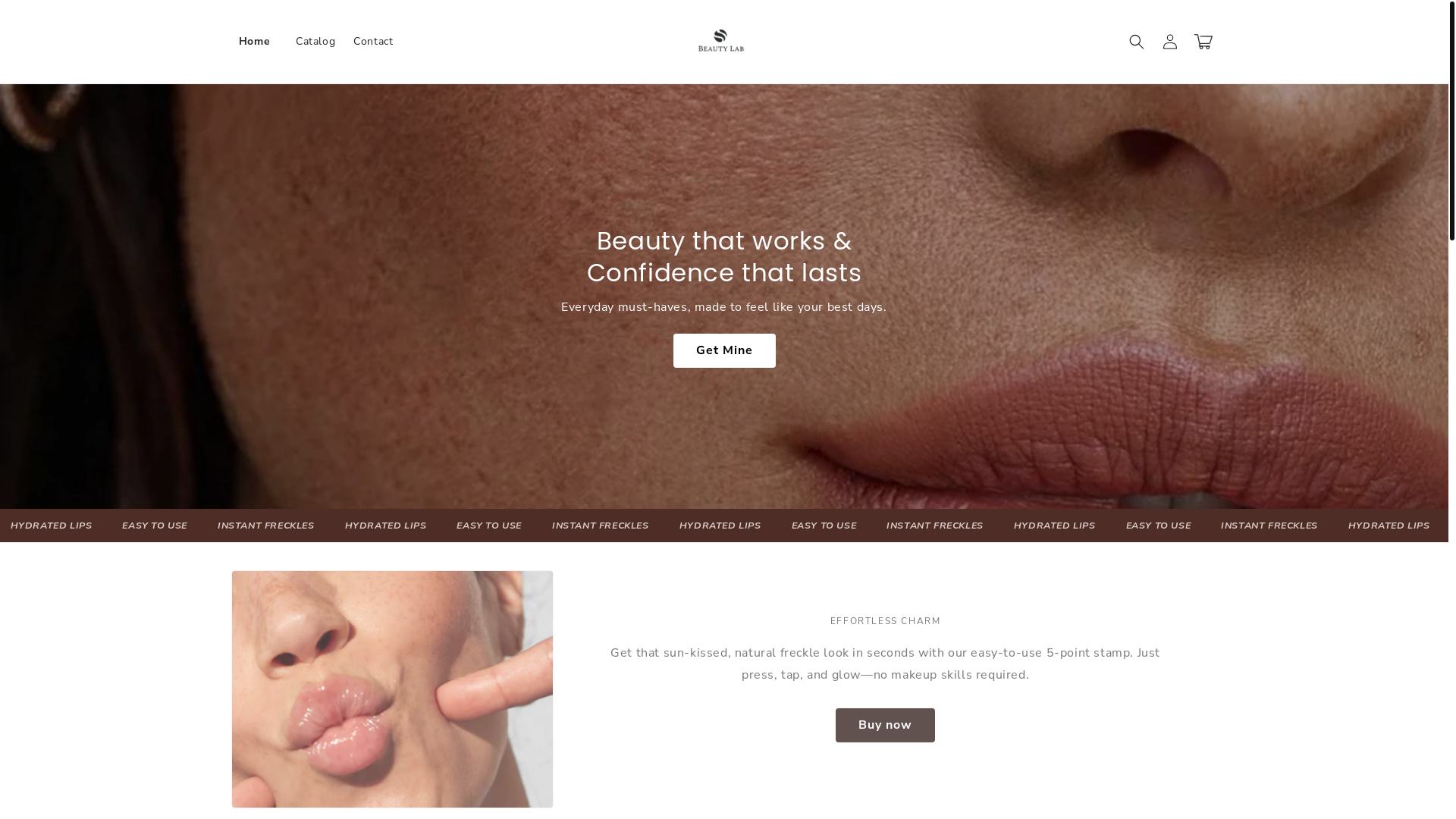 website screenshot of https://skinovaglow.net/