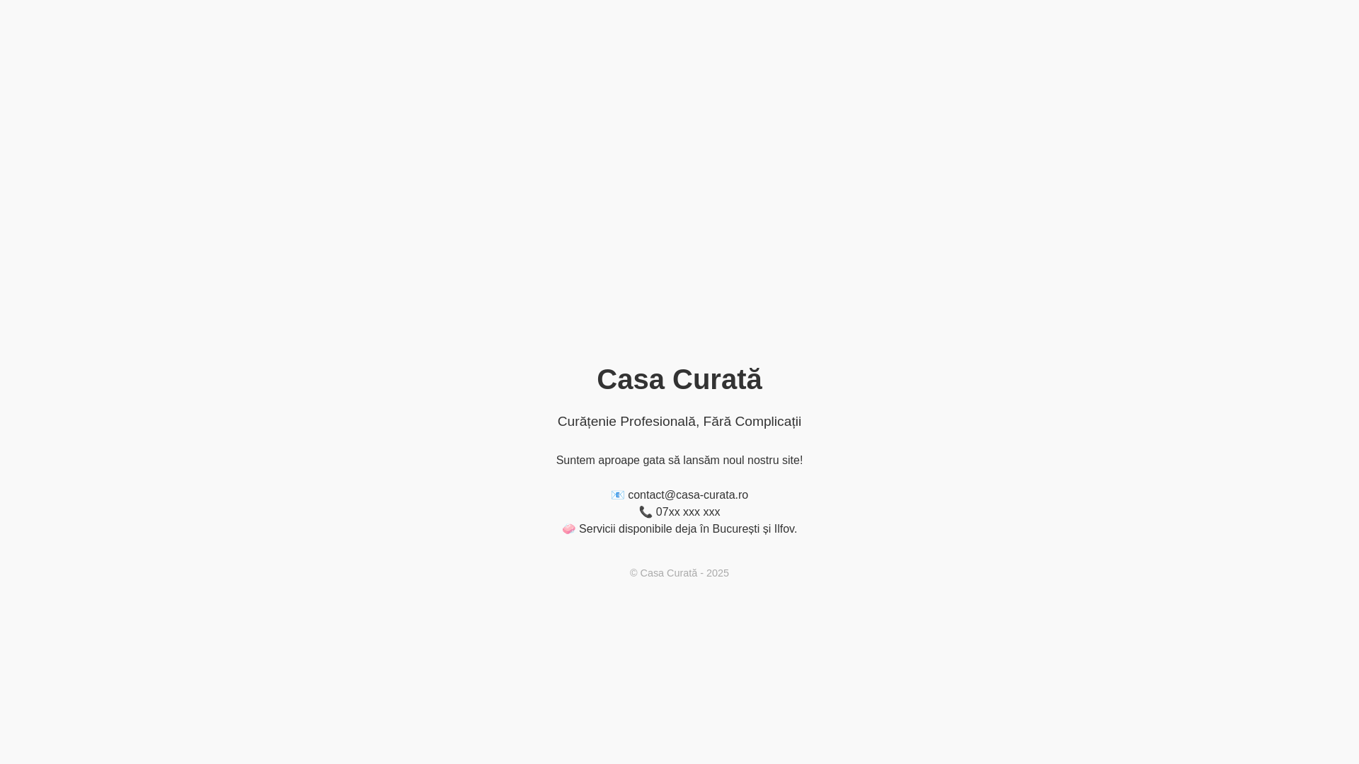 website screenshot of https://casa-curata.ro/