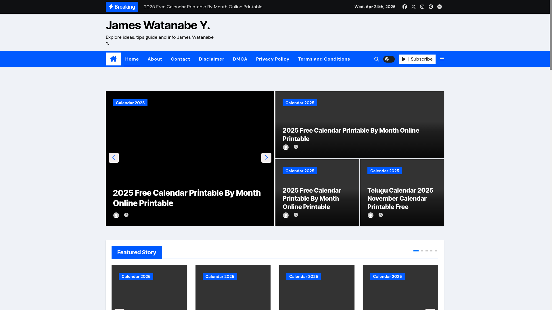 website screenshot of https://jameswatanabey.pages.dev/