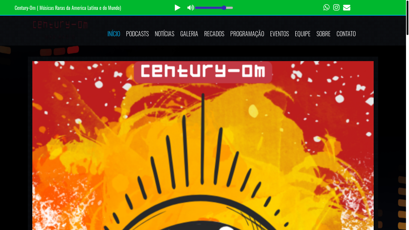 website screenshot of https://centuryom.com.br/