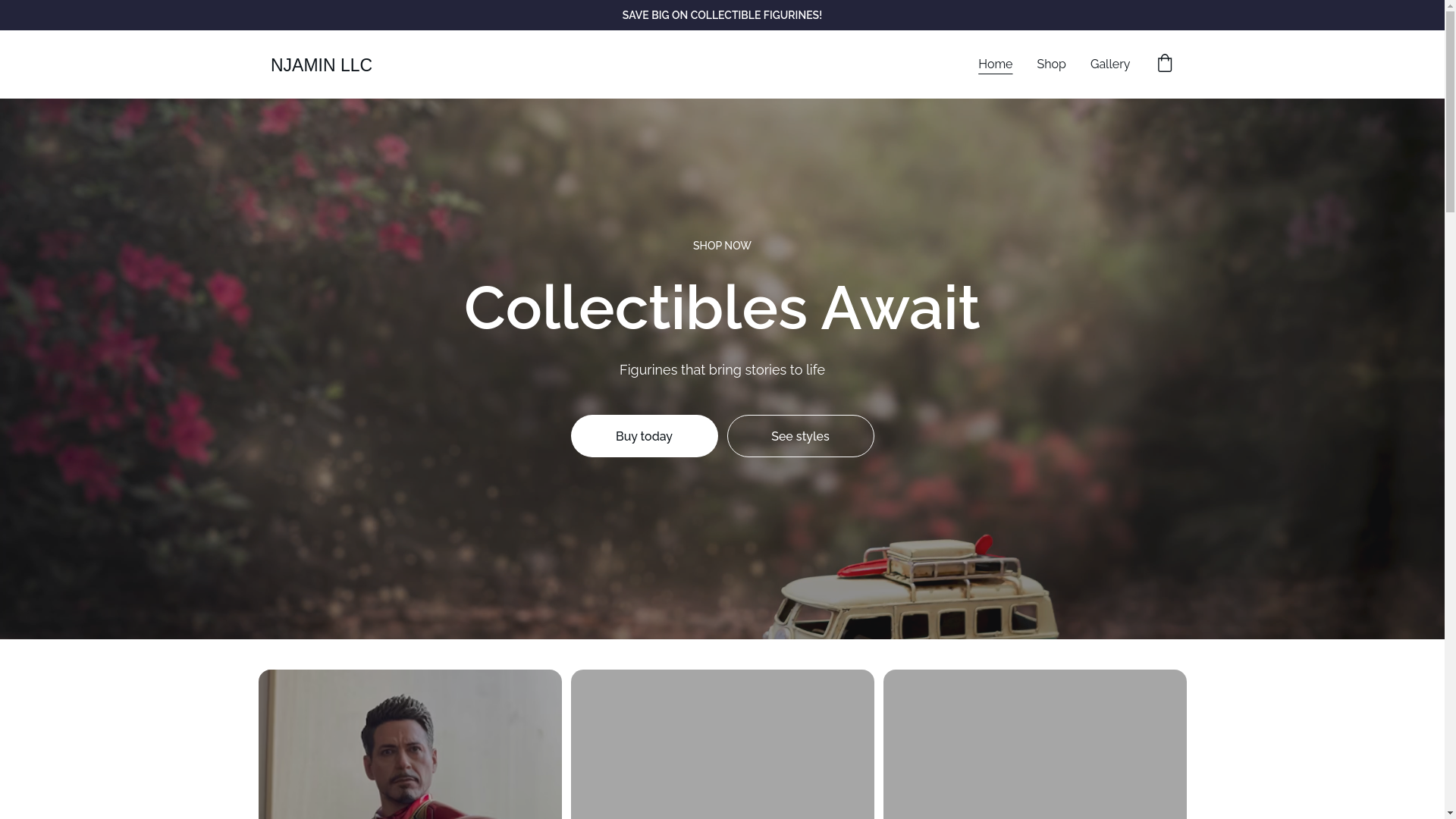 website screenshot of https://njamin.store/