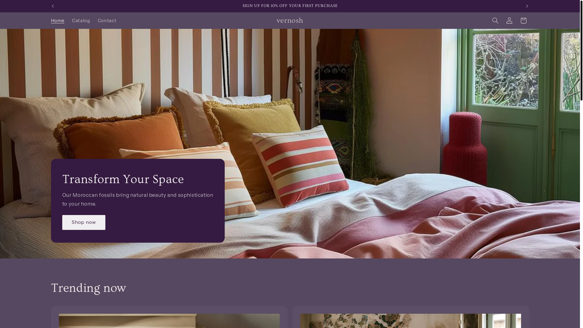 website screenshot of https://vernosh.com/