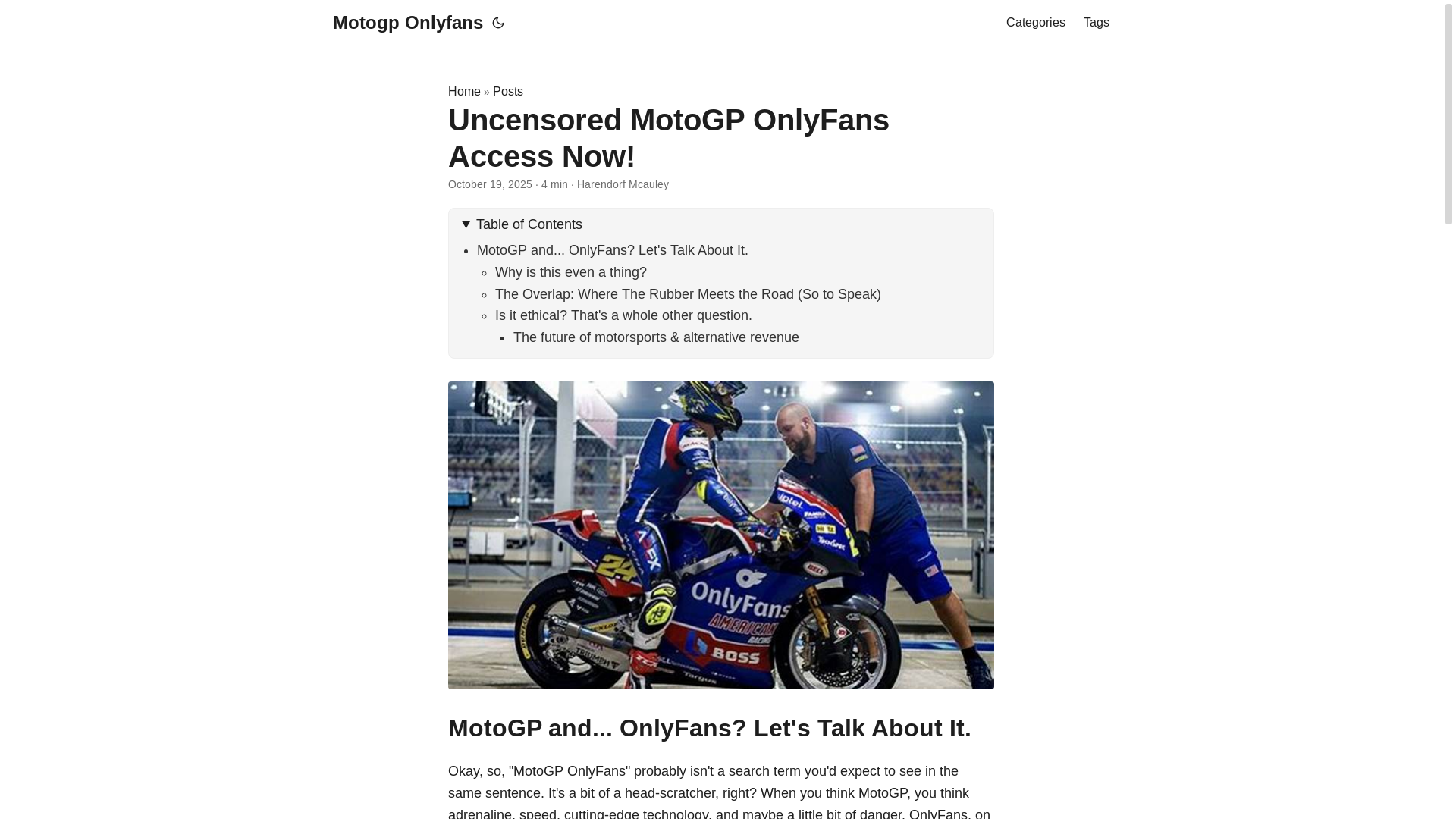 website screenshot of https://motogp-onlyfans.pages.dev/
