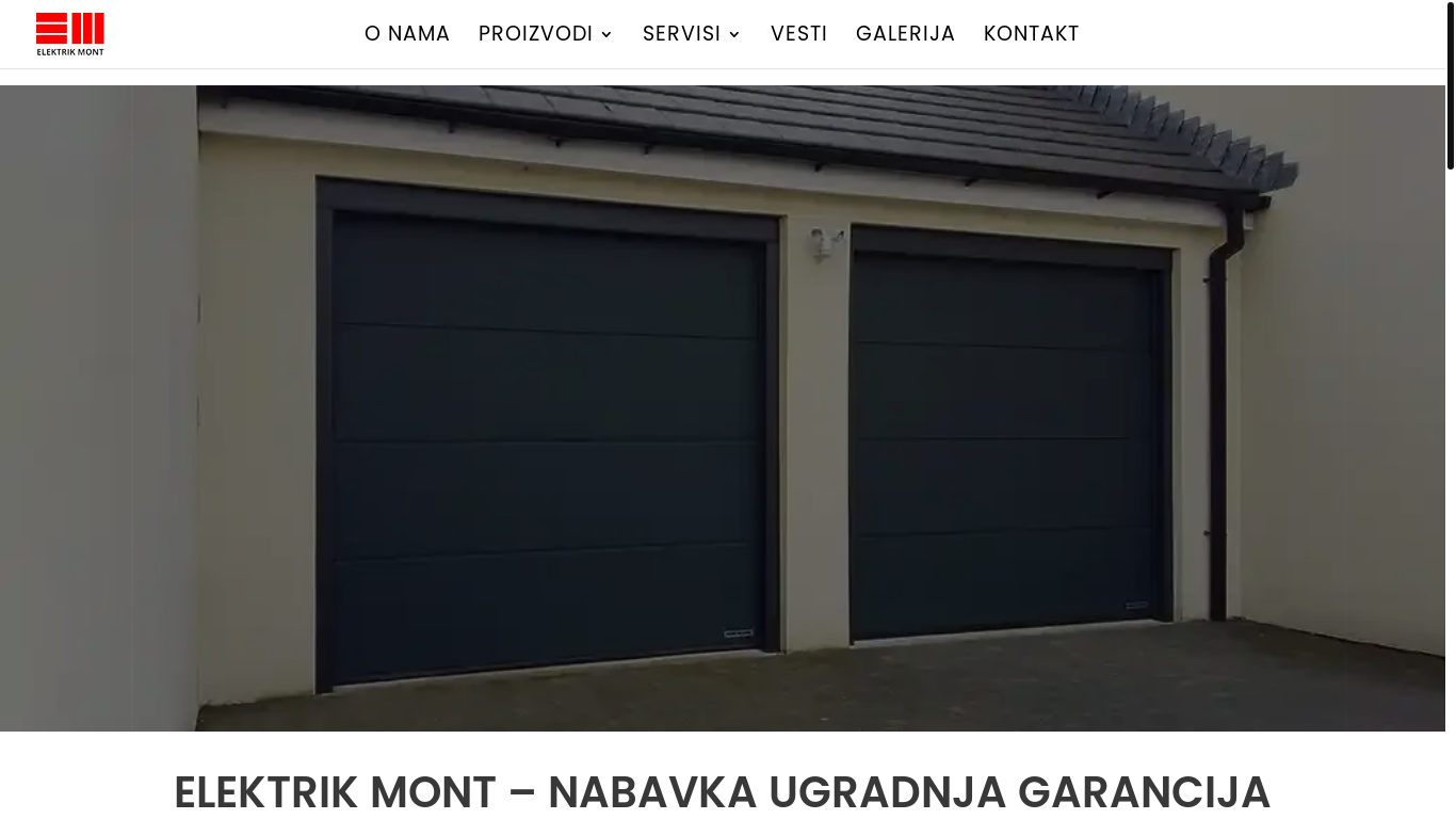 website screenshot of https://elektrikmont.rs/