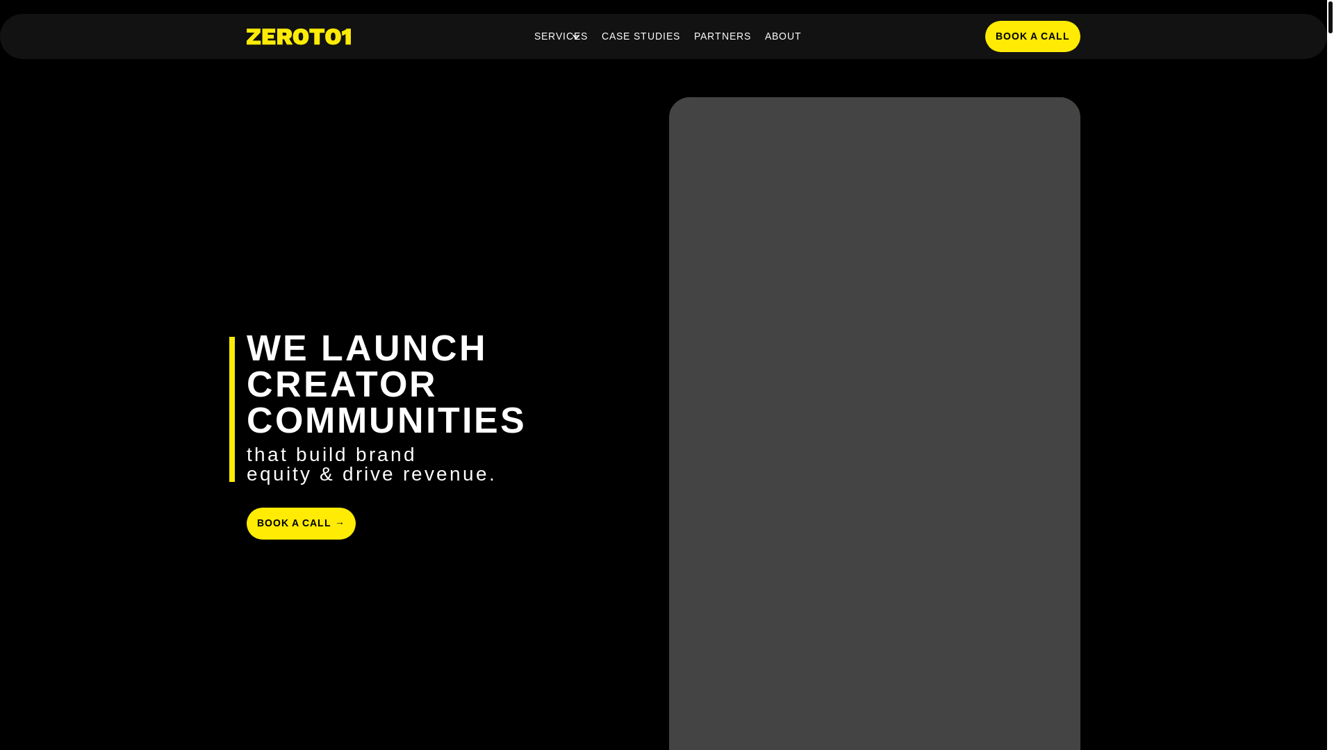 website screenshot of https://zt1creatorworld.com/