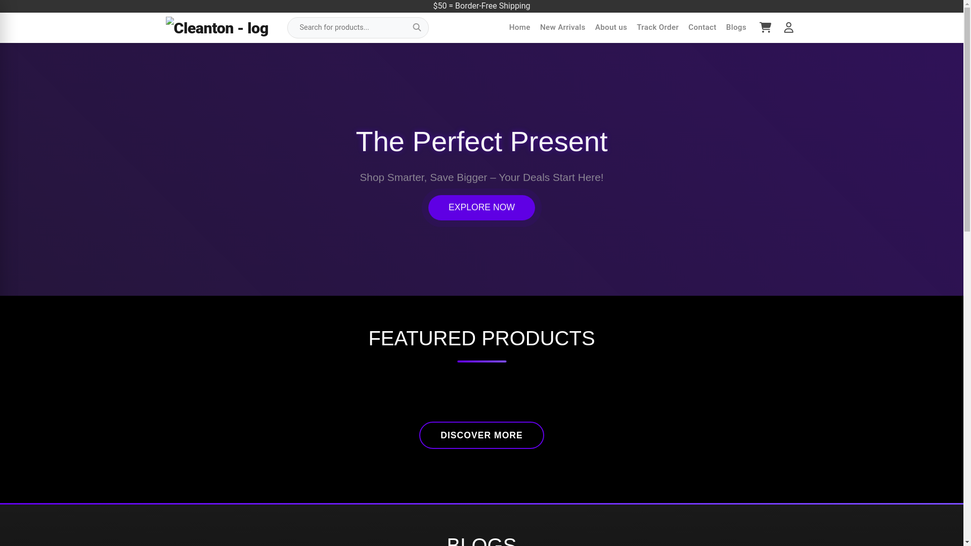 website screenshot of https://cleantone.shop/