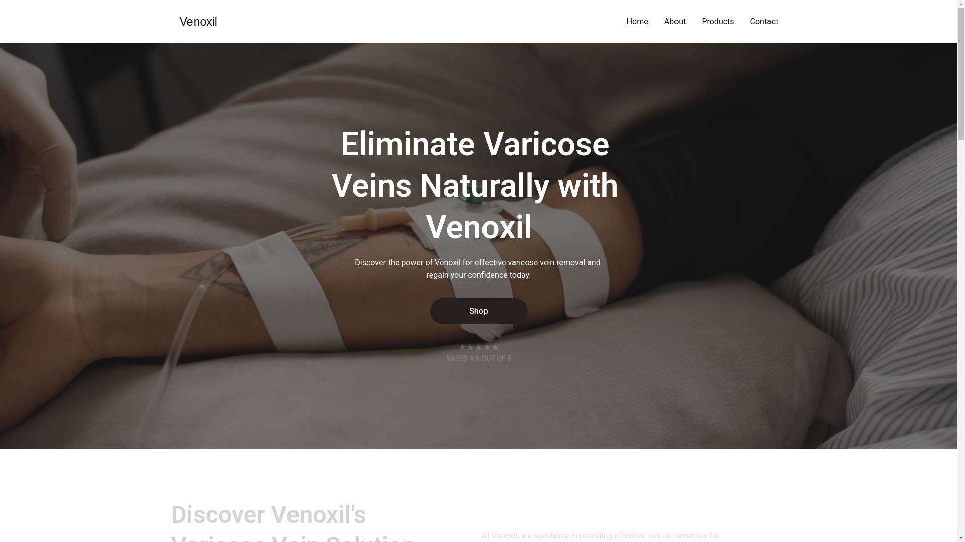 website screenshot of https://venoxil.de/